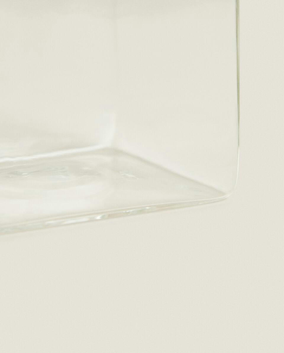 SQUARE GLASS VASE