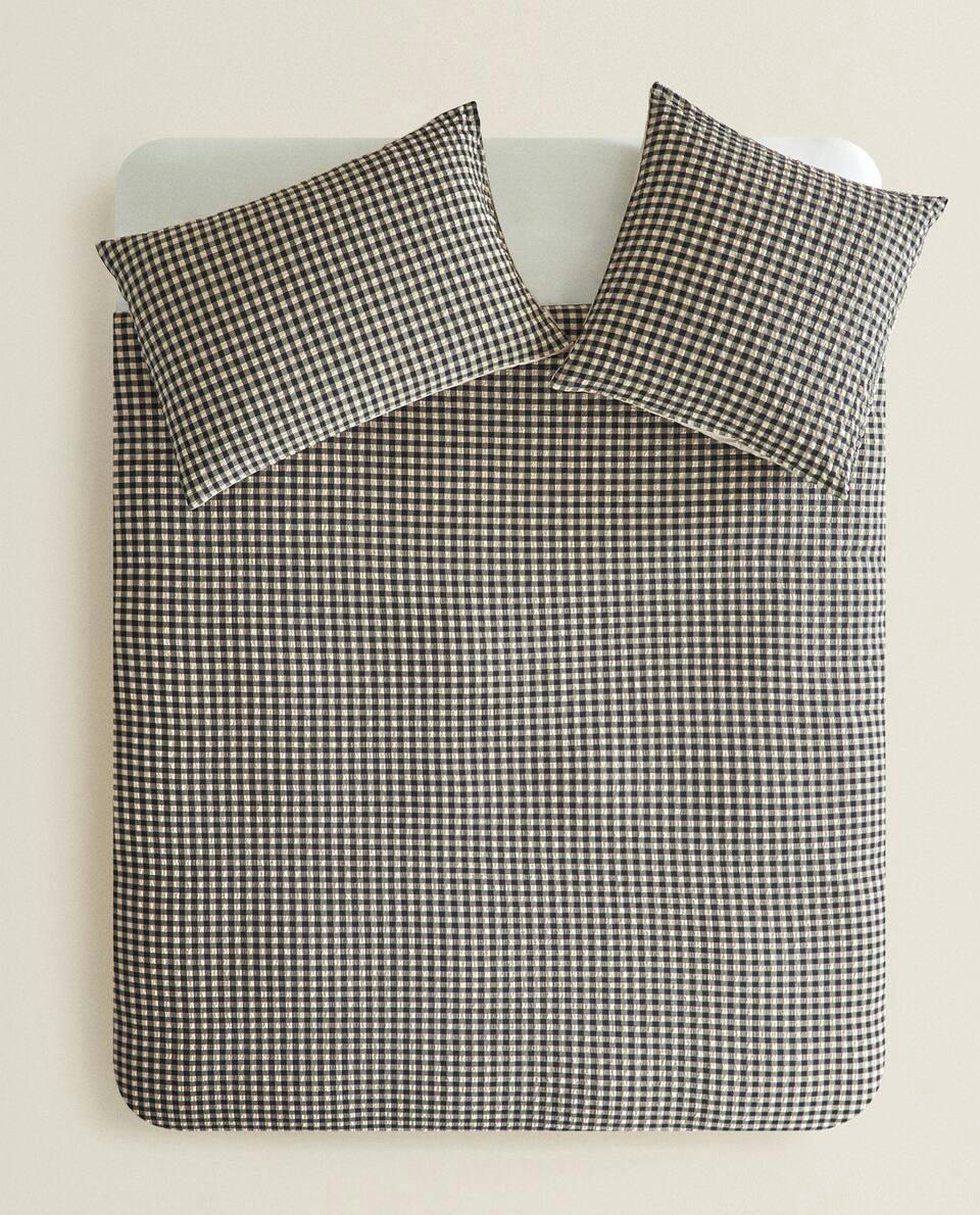 CHECK DUVET COVER