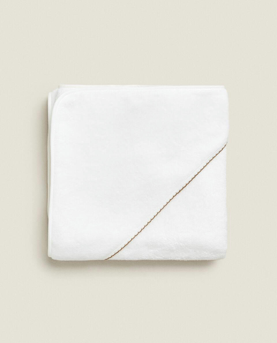 VELOUR CAPE WITH TRIM DETAIL