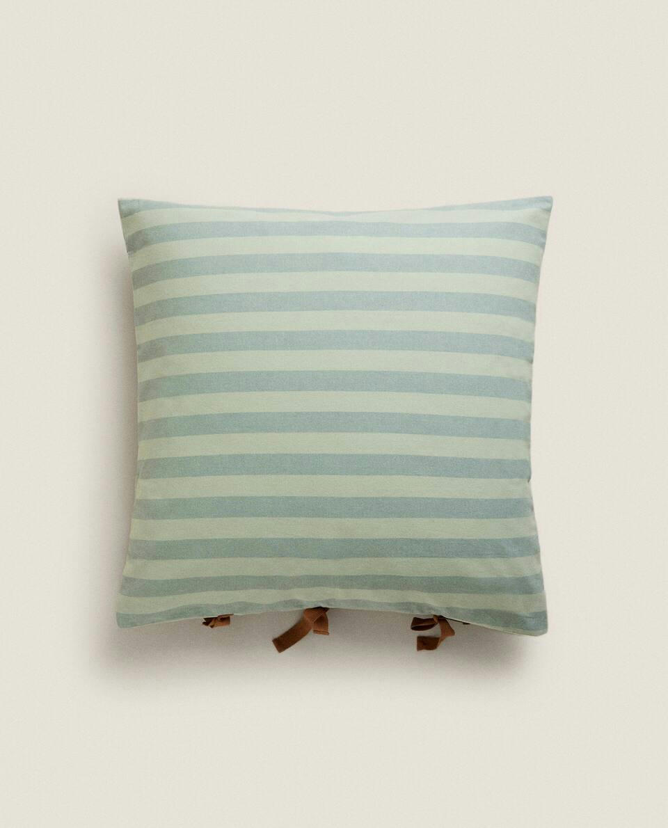STRIPED FLANNEL PILLOWCASE