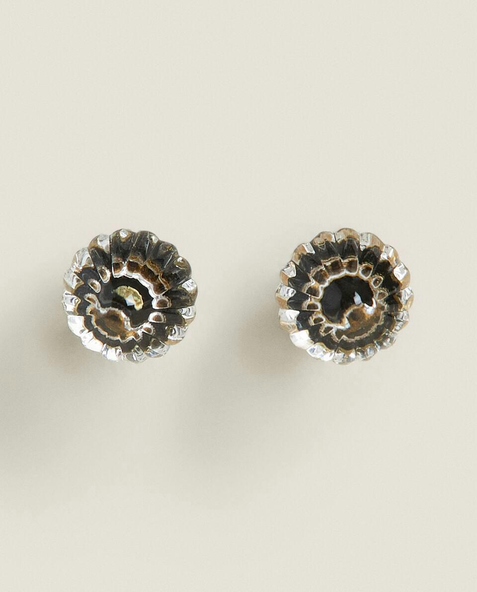 ACRYLIC FLOWER DOOR KNOB (PACK OF 2)