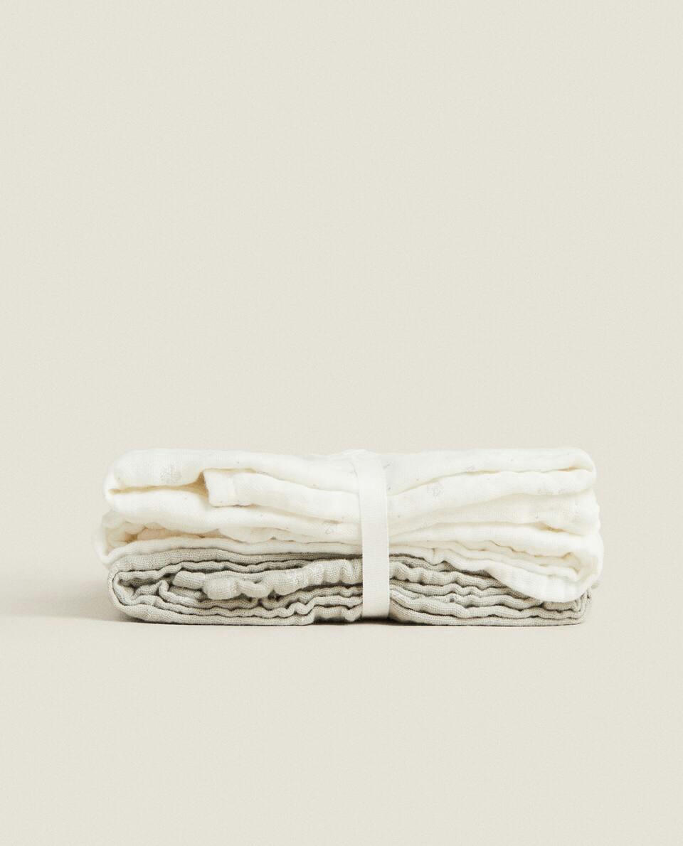 CLOVER MUSLINS (PACK OF 3)