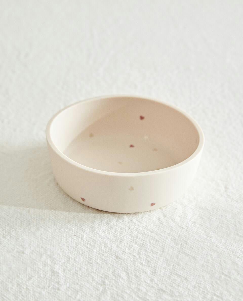 SILICONE HEART BOWL
