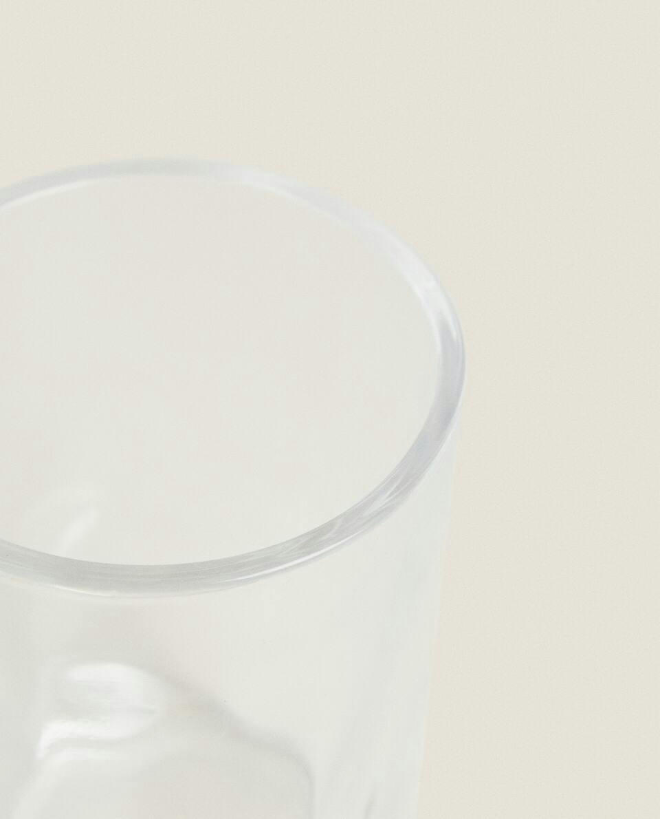 GLASS AND WOOD BATHROOM SET