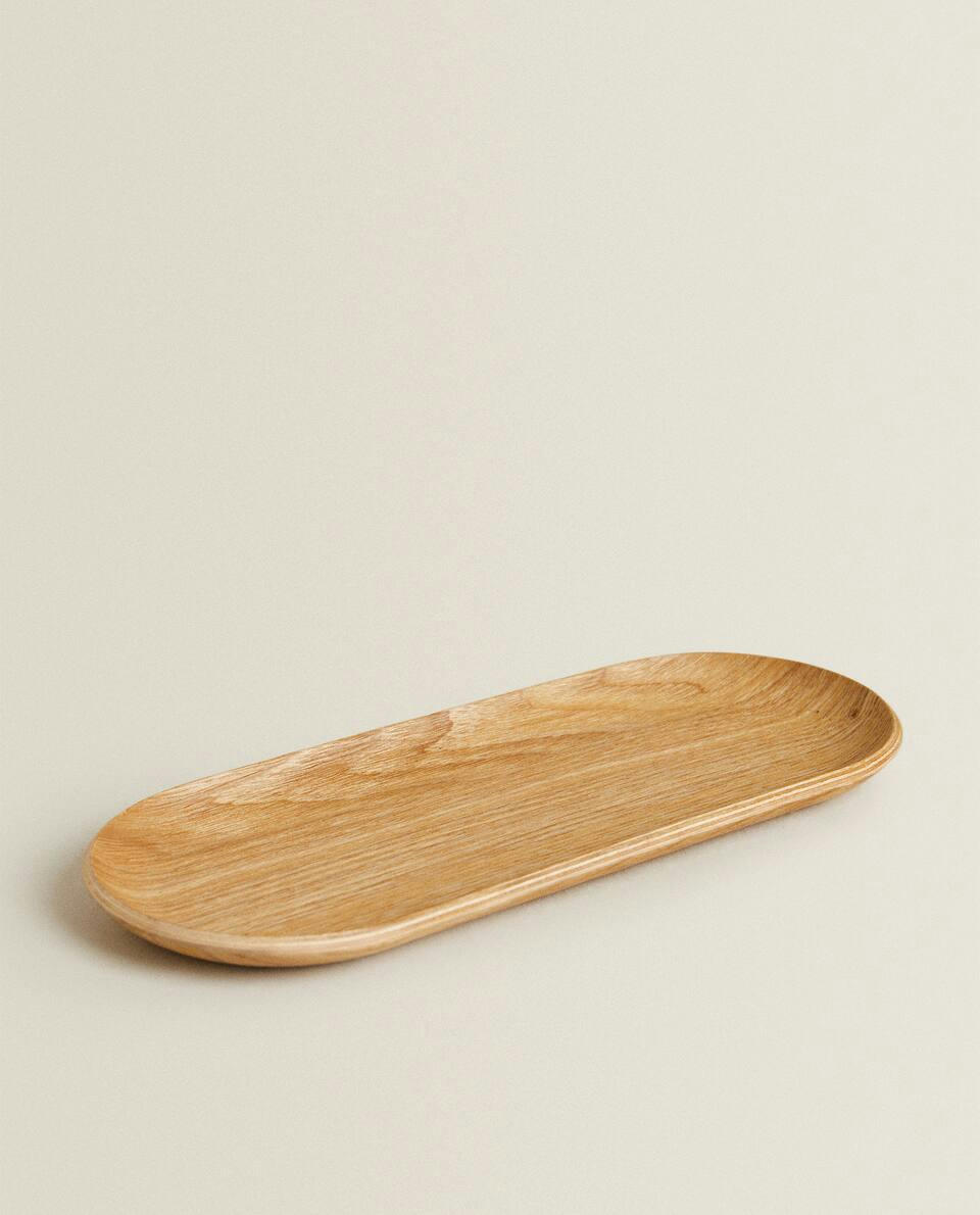 OVAL WOODEN TRAY