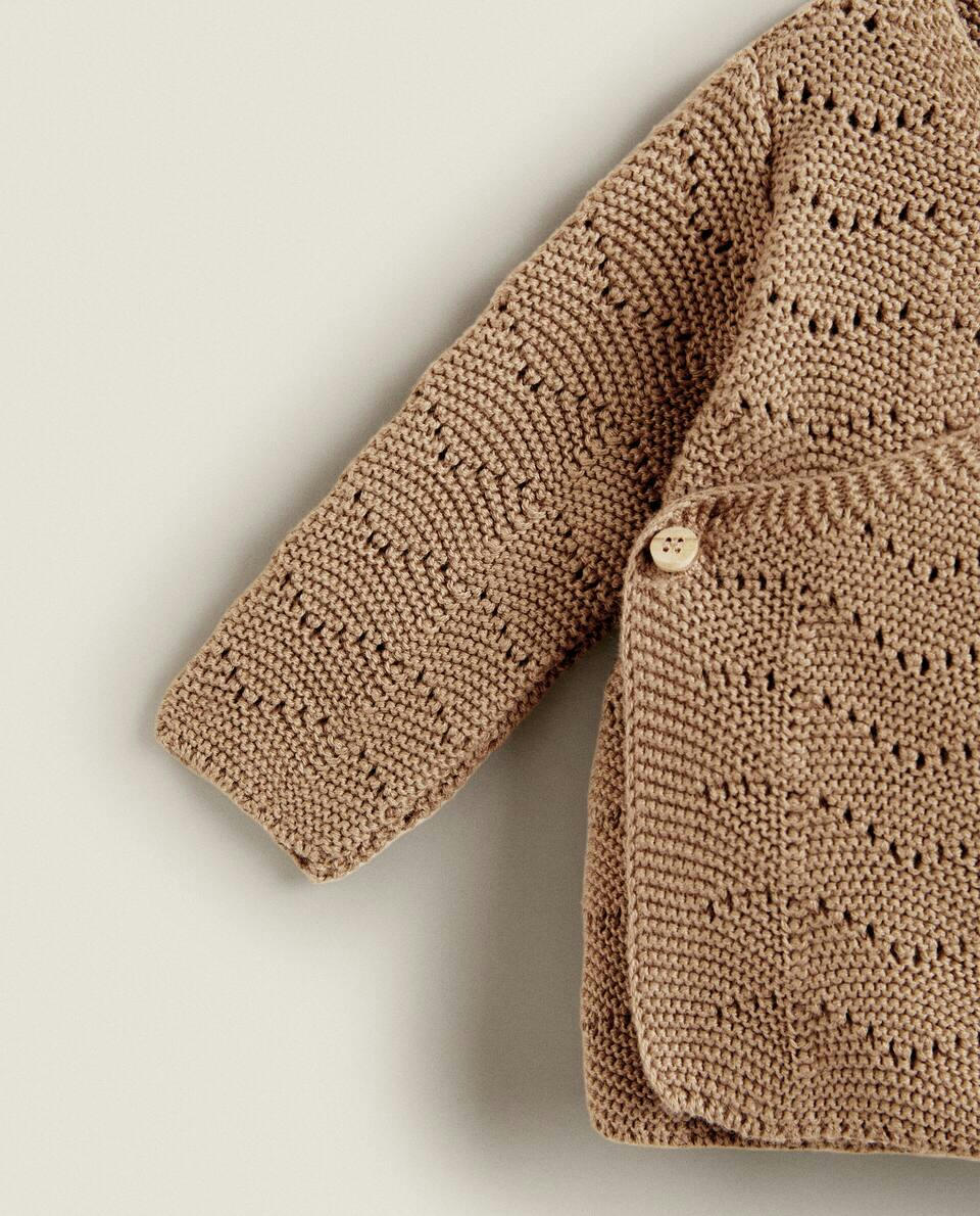 OPEN-KNIT CARDIGAN