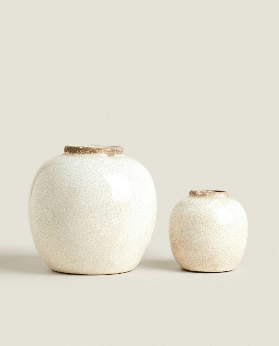 CRACKLED VASE