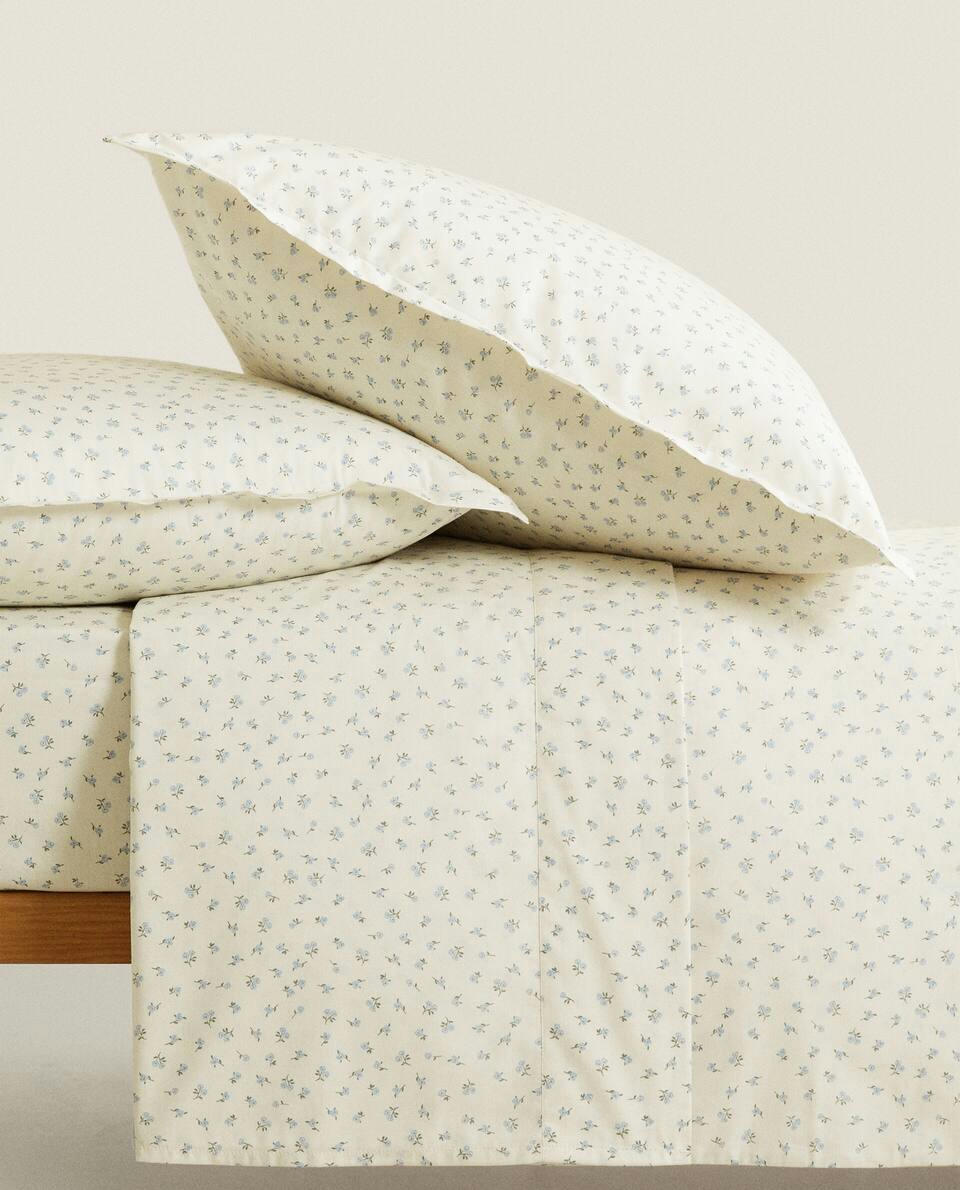 FLORAL PRINT FLAT SHEET