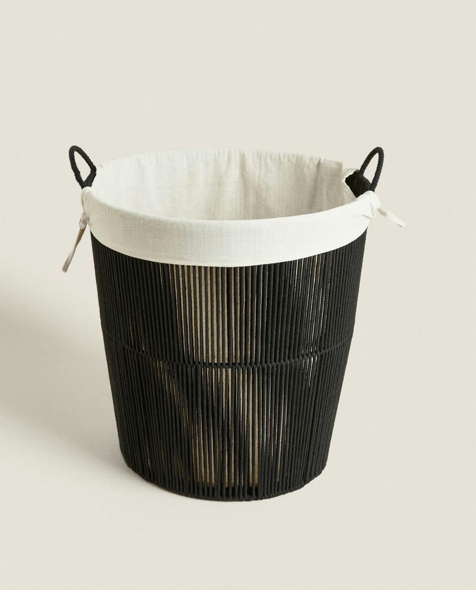 COTTON LAUNDRY BASKET