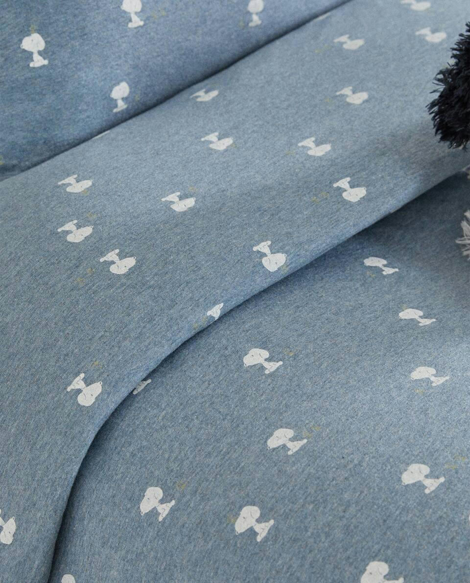 PEANUTS? COTTON JERSEY FITTED SHEET