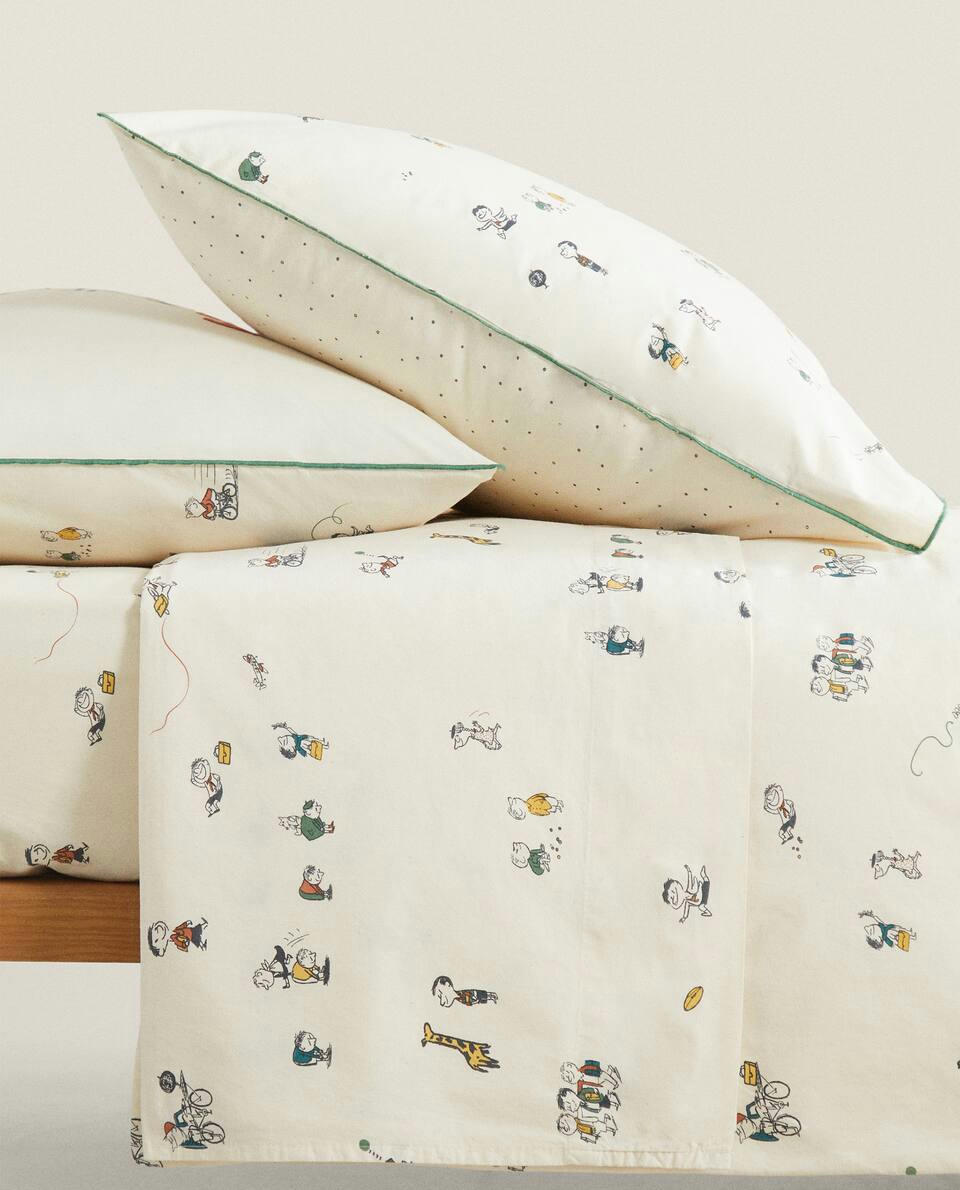 CHILDREN’S LE PETIT NICOLAS ? COTTON FLAT SHEET