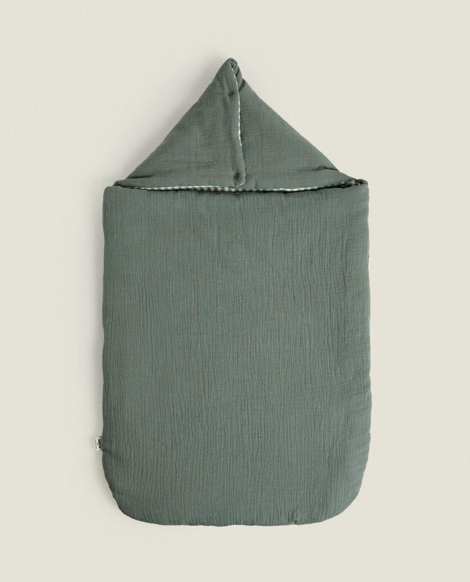 CHILDREN’S GINGHAM COTTON CARRYCOT BABY WRAP