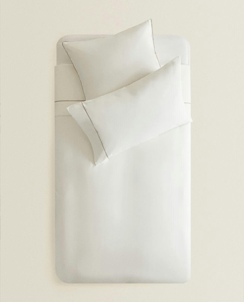 TOPSTITCHED DUVET COVER