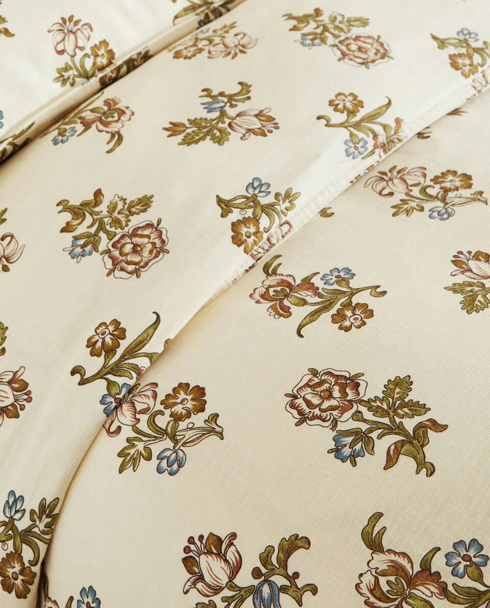 FLORAL PRINT DUVET COVER