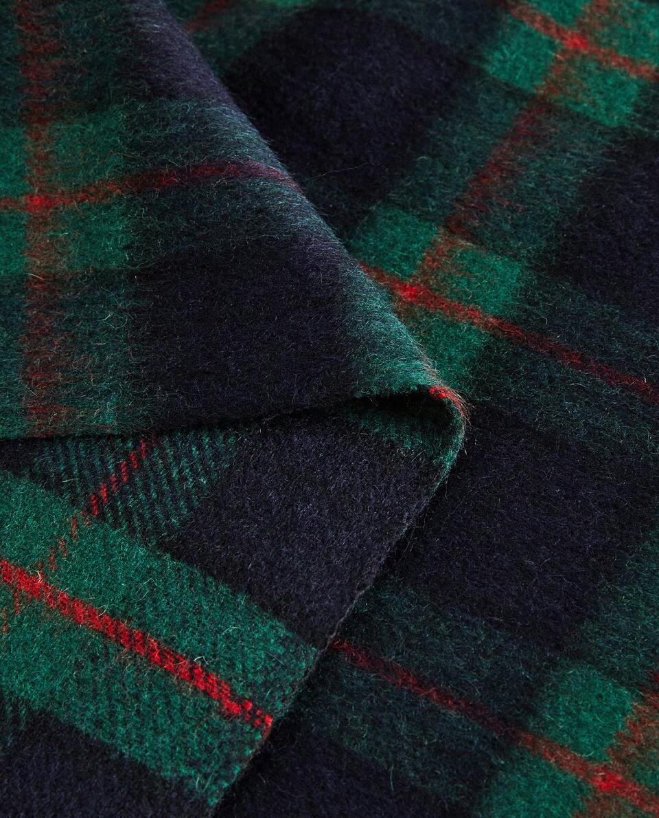CHRISTMAS TARTAN CHECK WOOL BLANKET