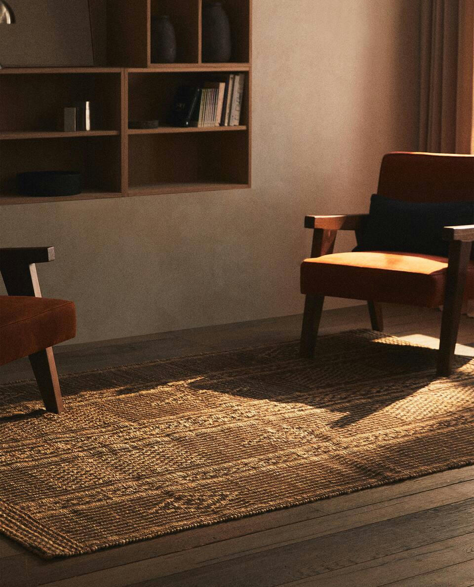 JUTE AND COTTON RUG