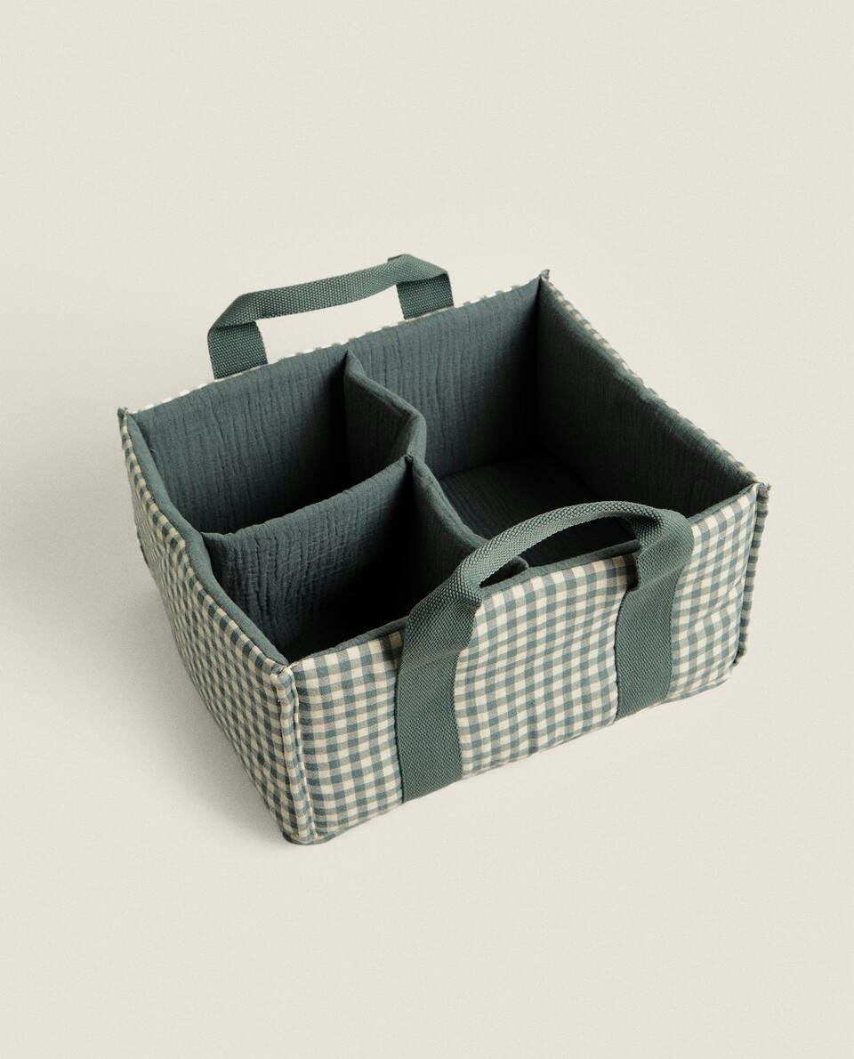 CHILDREN’S CHECK COTTON ORGANISER
