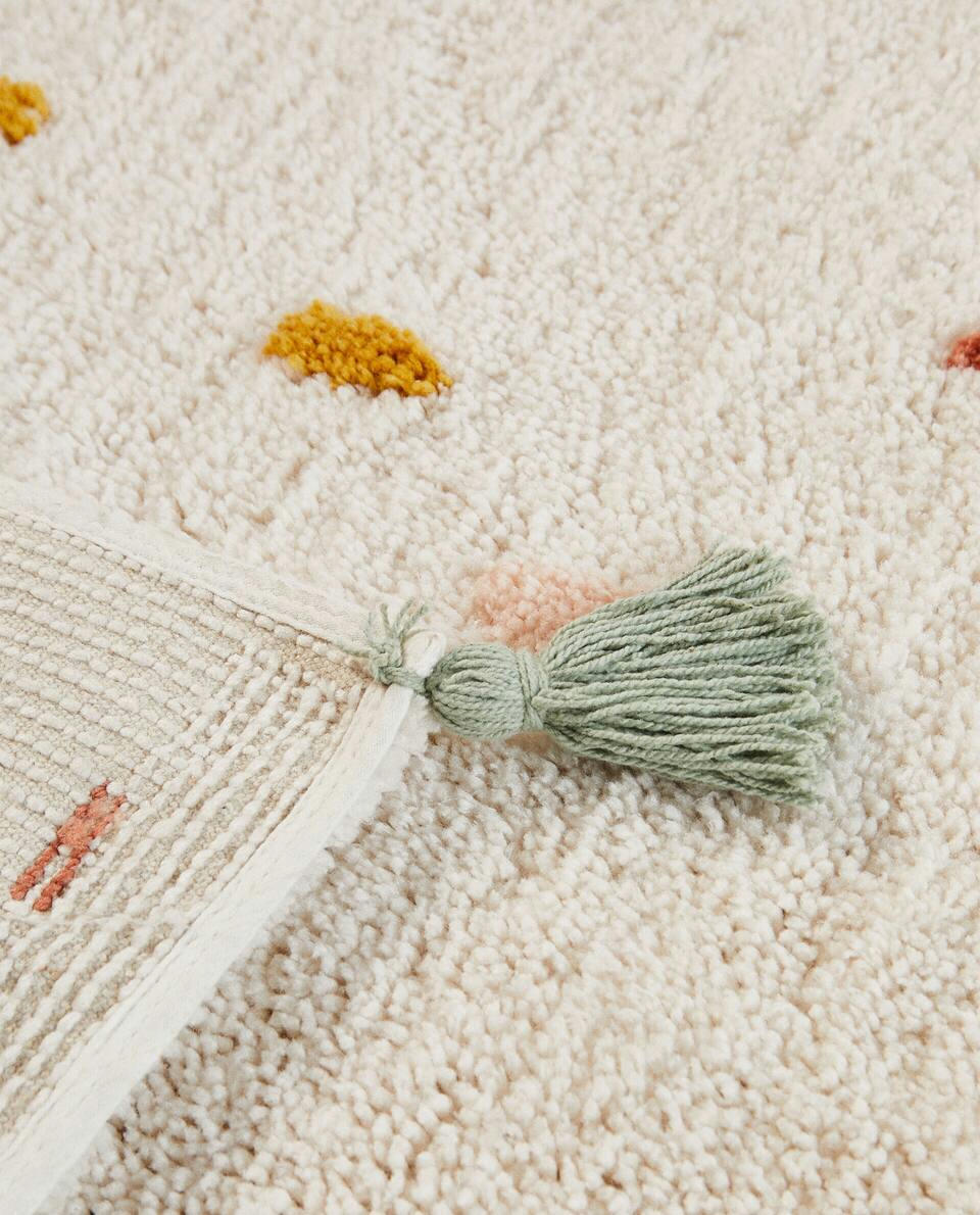 COLOURED POLKA DOT RUG