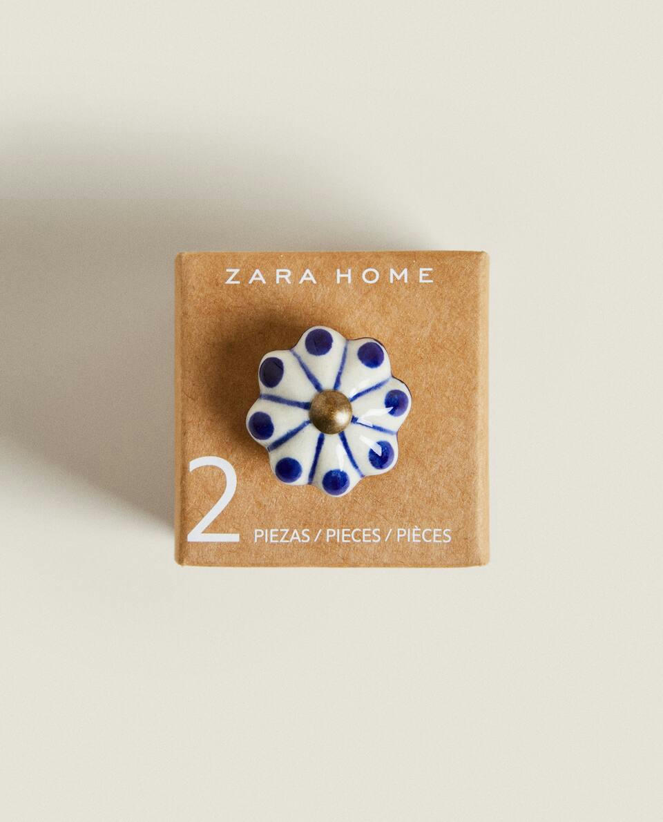 FLOWER DOOR KNOB (PACK OF 2)