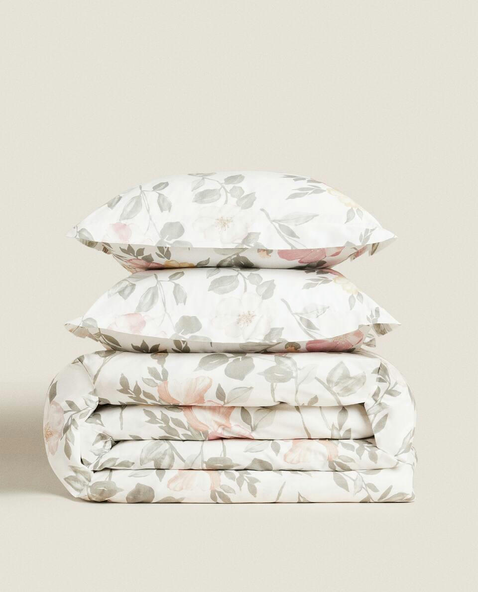 FLORAL PRINT DUVET COVER