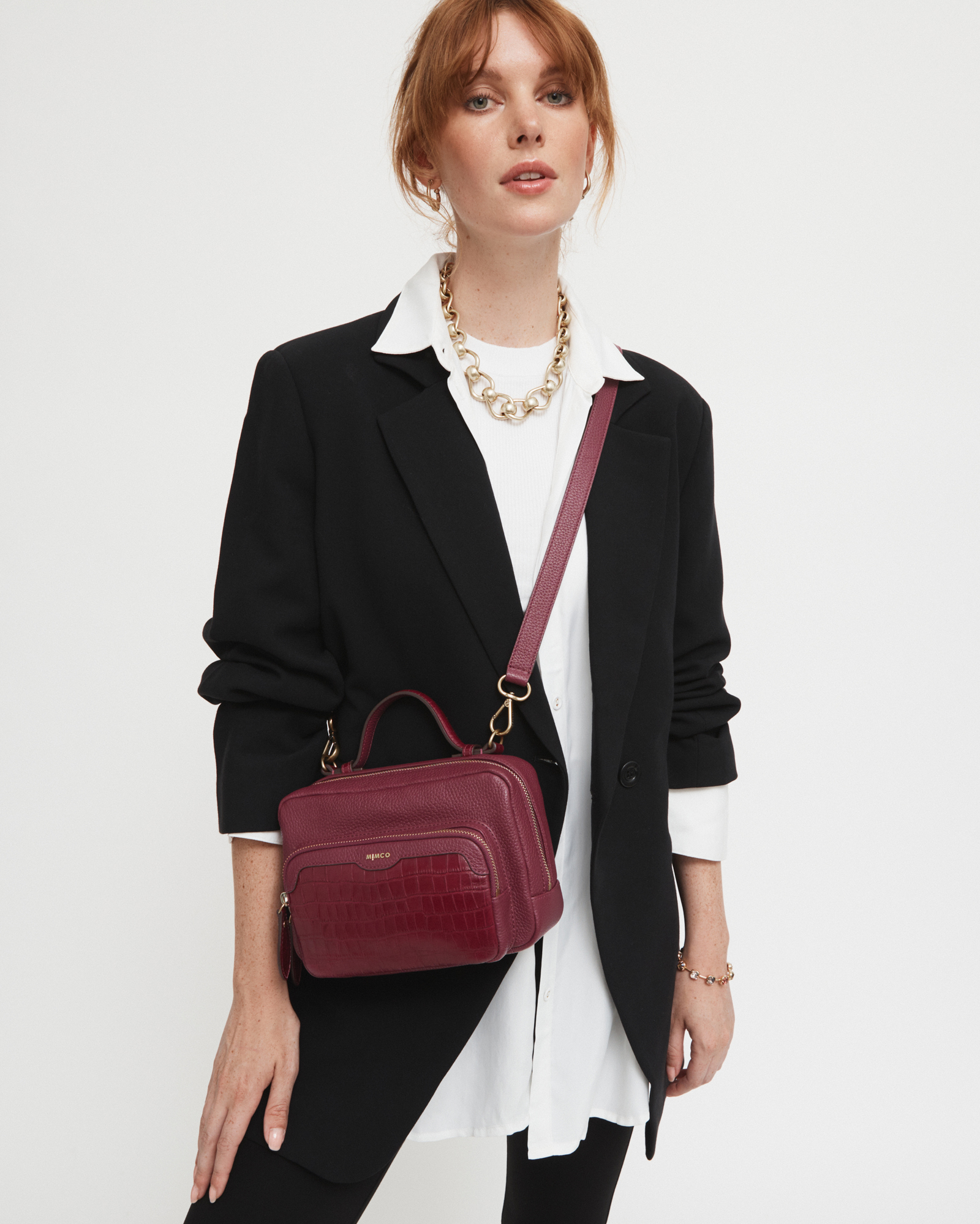 Mimco Envelop Satchel Cross Body Bag