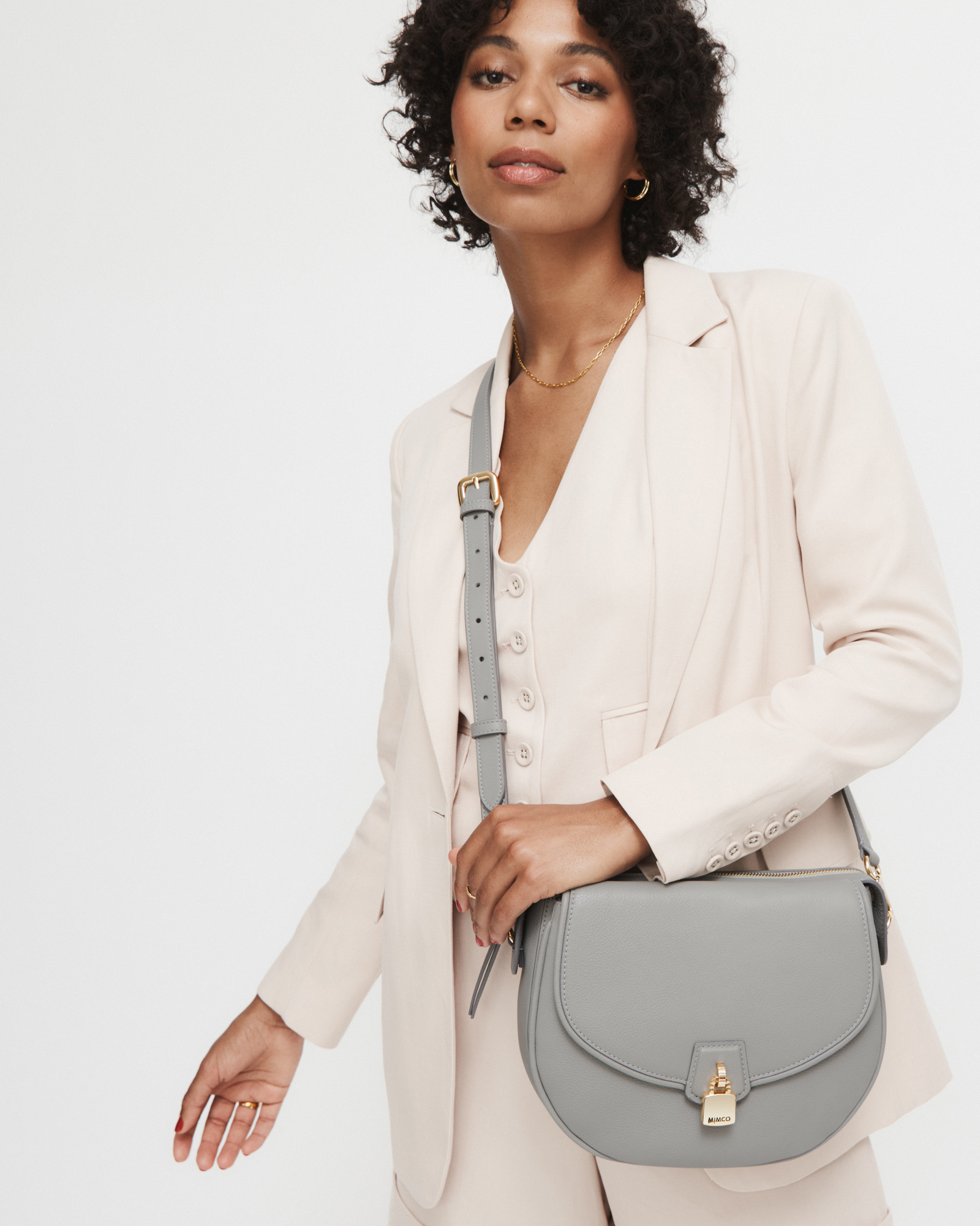 Mimco Lock-it Saddle Cross Body Bag