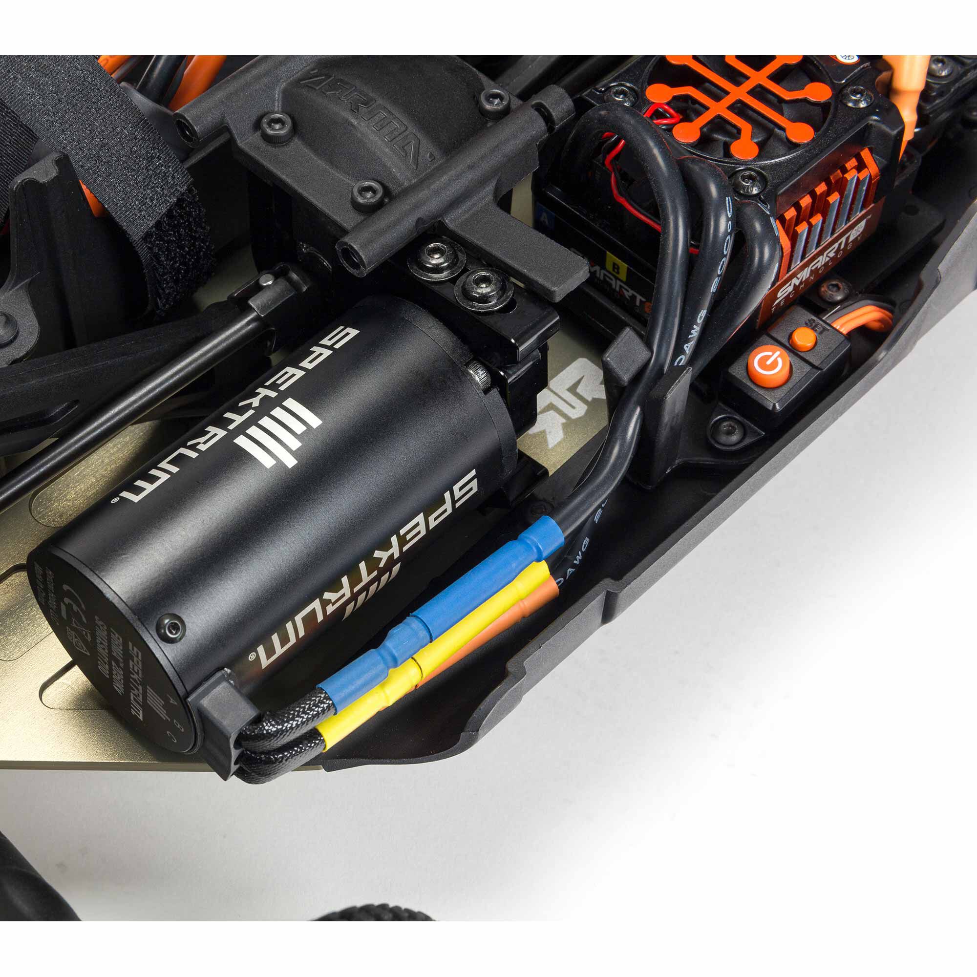 ARRMA 1/8 TYPHON 6S TLR Tuned 4X4 RTR Brushless Buggy, Red/Blue