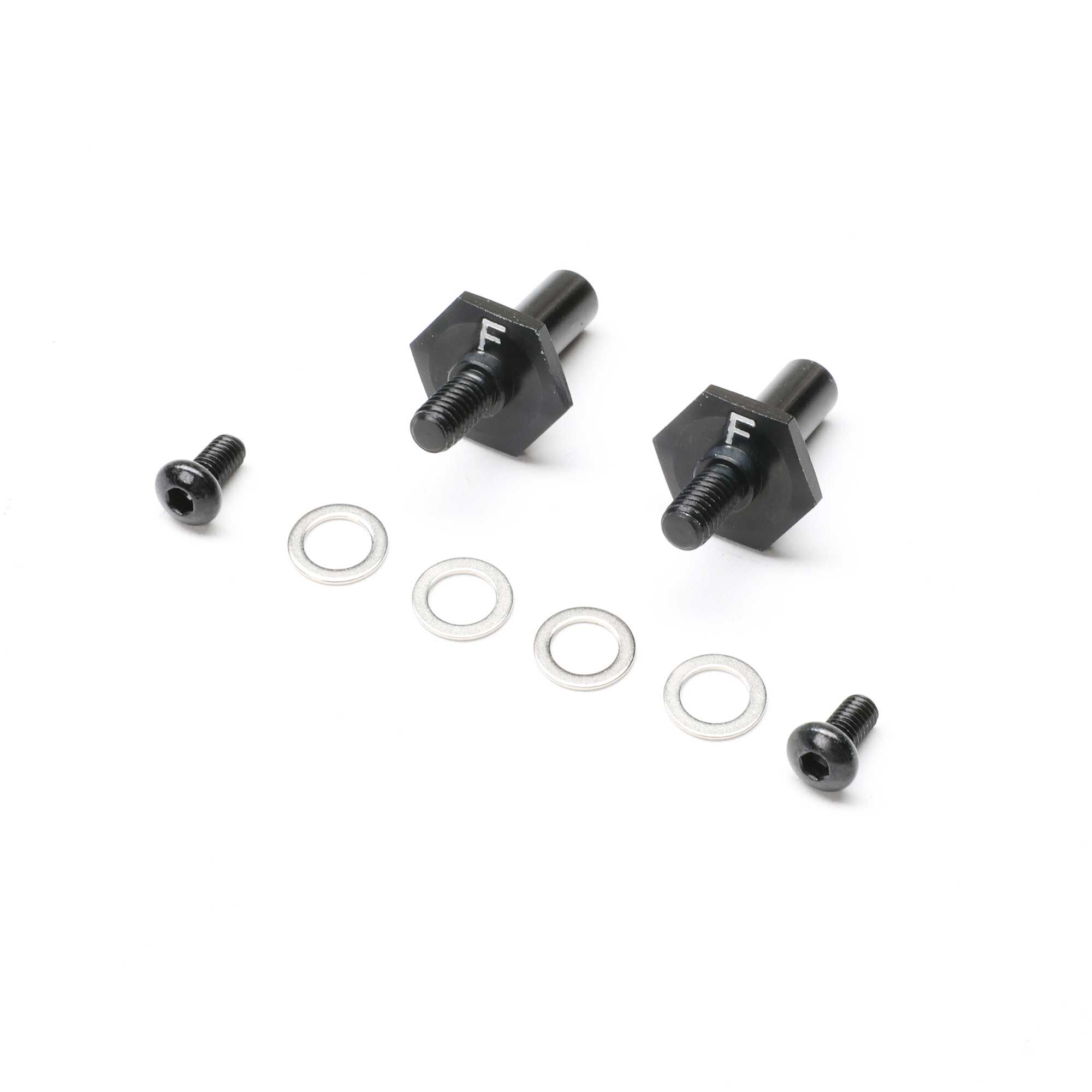 Team Losi Racing Front Axle Set, Aluminum, Black, 12mm: 22S Sprint