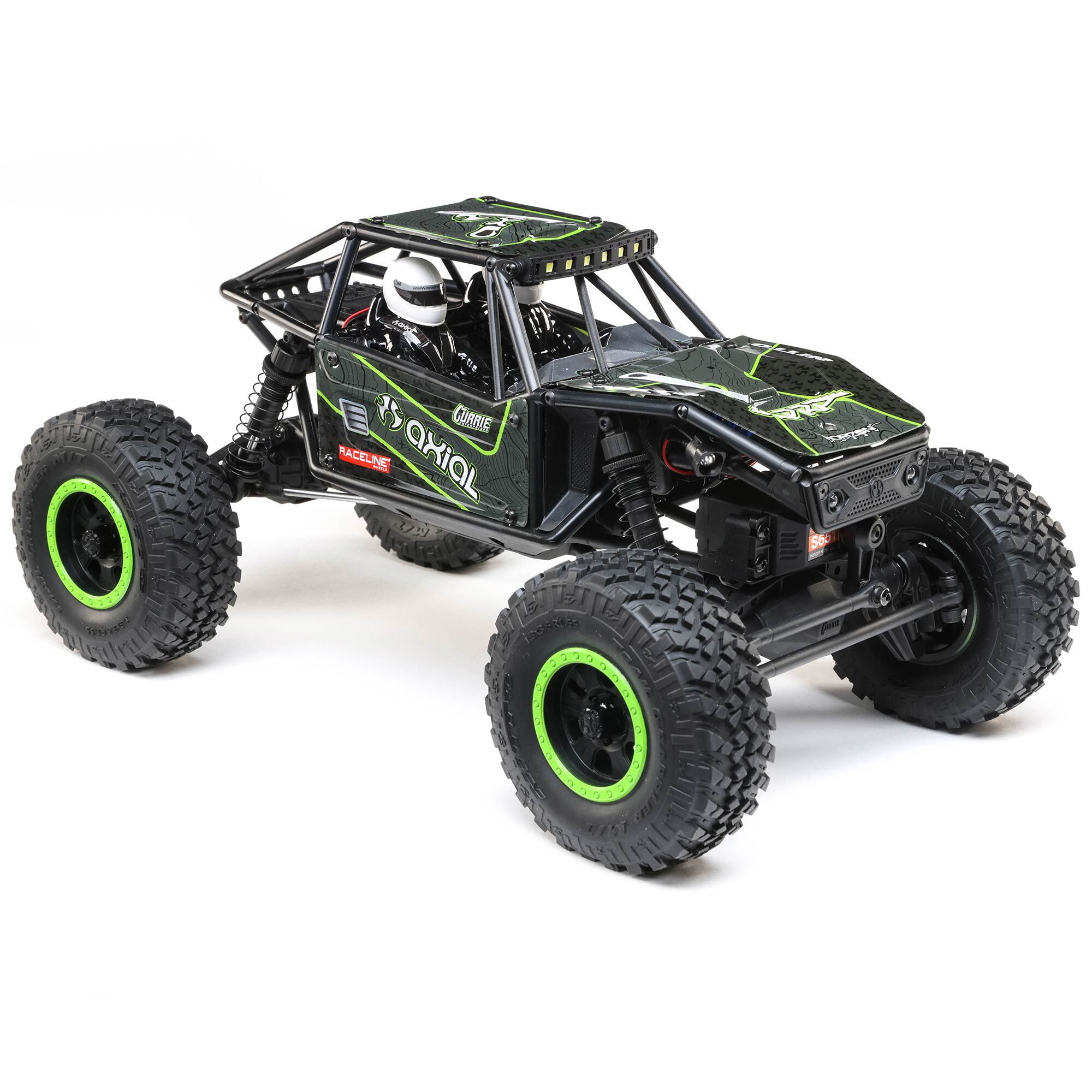 Axial 1/18 UTB18 Capra 4X4 RTR Brushed Rock Crawler (Battery & Charger Included), Black