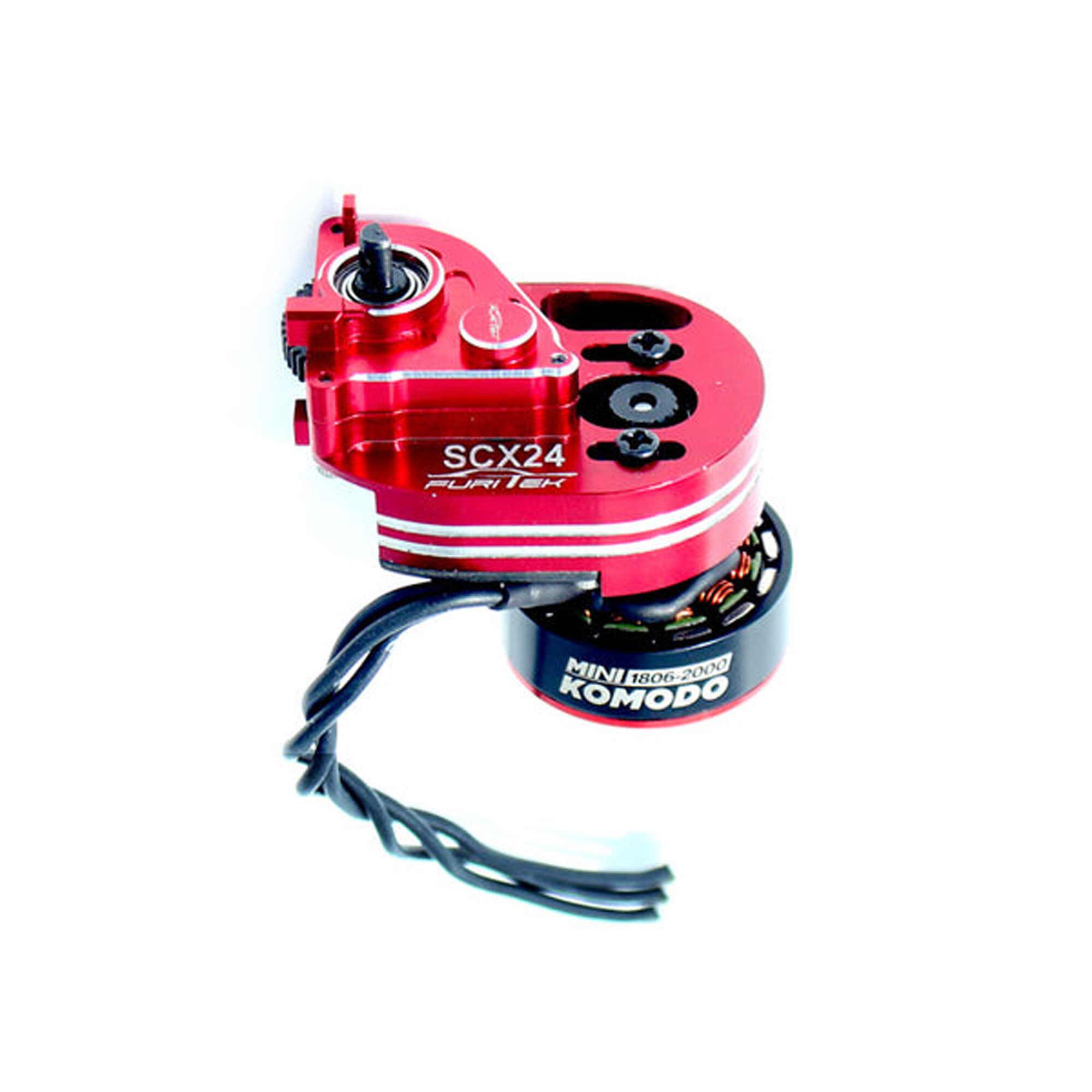 Furitek Mini Stellar Transmission with Mini Komodo Brushless Motor: SCX24