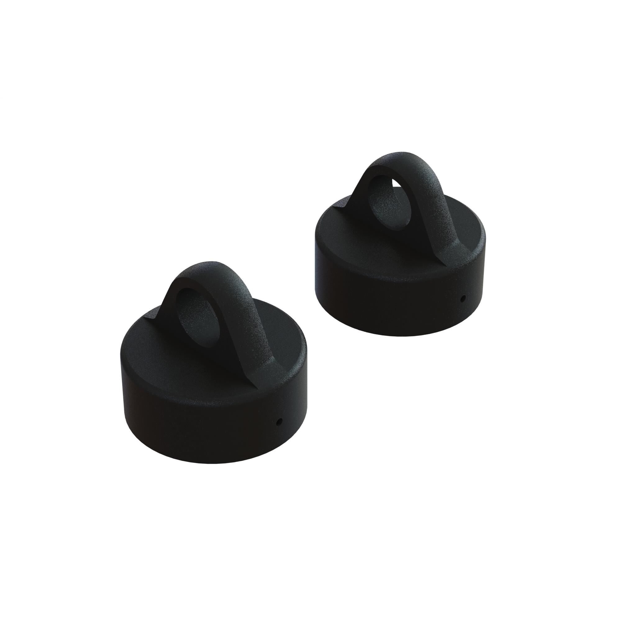 ARRMA Aluminum Shock Cap, Black (2)