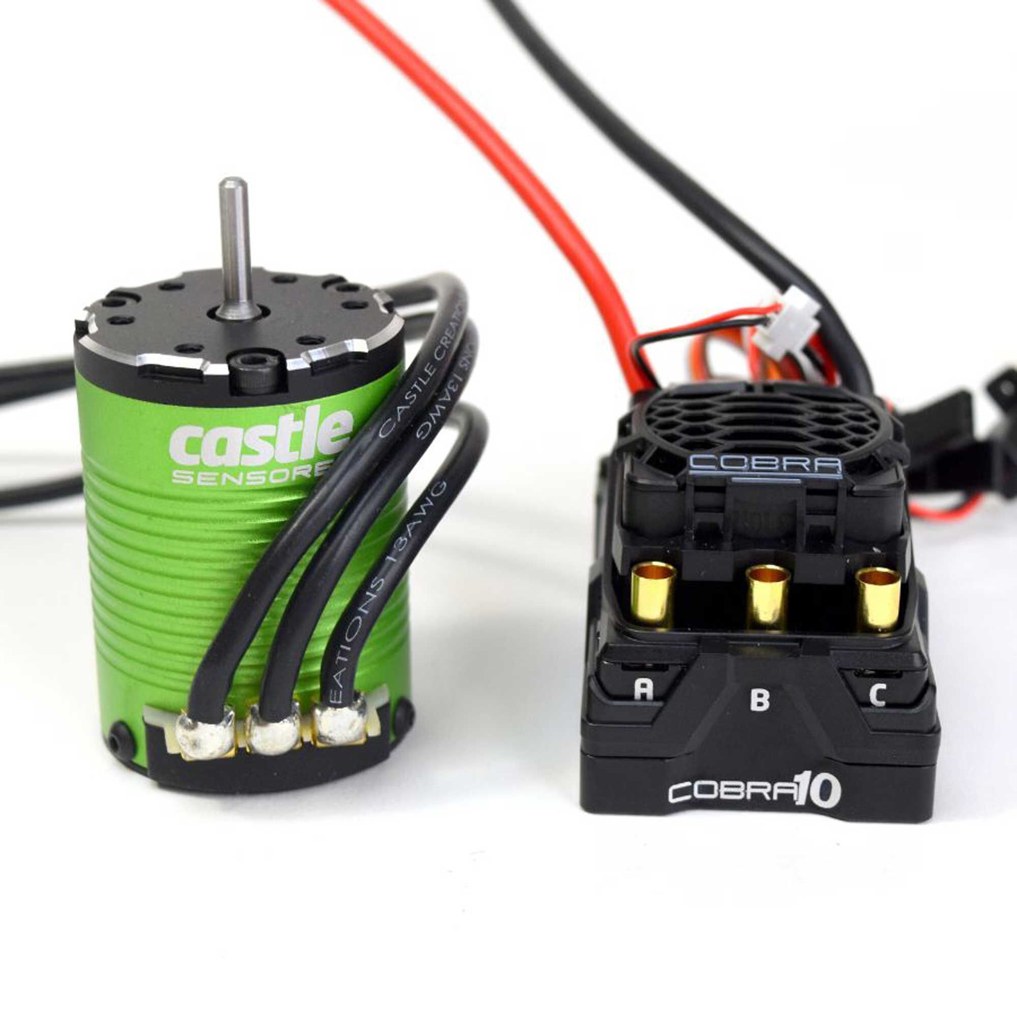 Castle Creations Cobra 10 Electronic Speed Control & 1410-3800KV Sensored Motor Combo