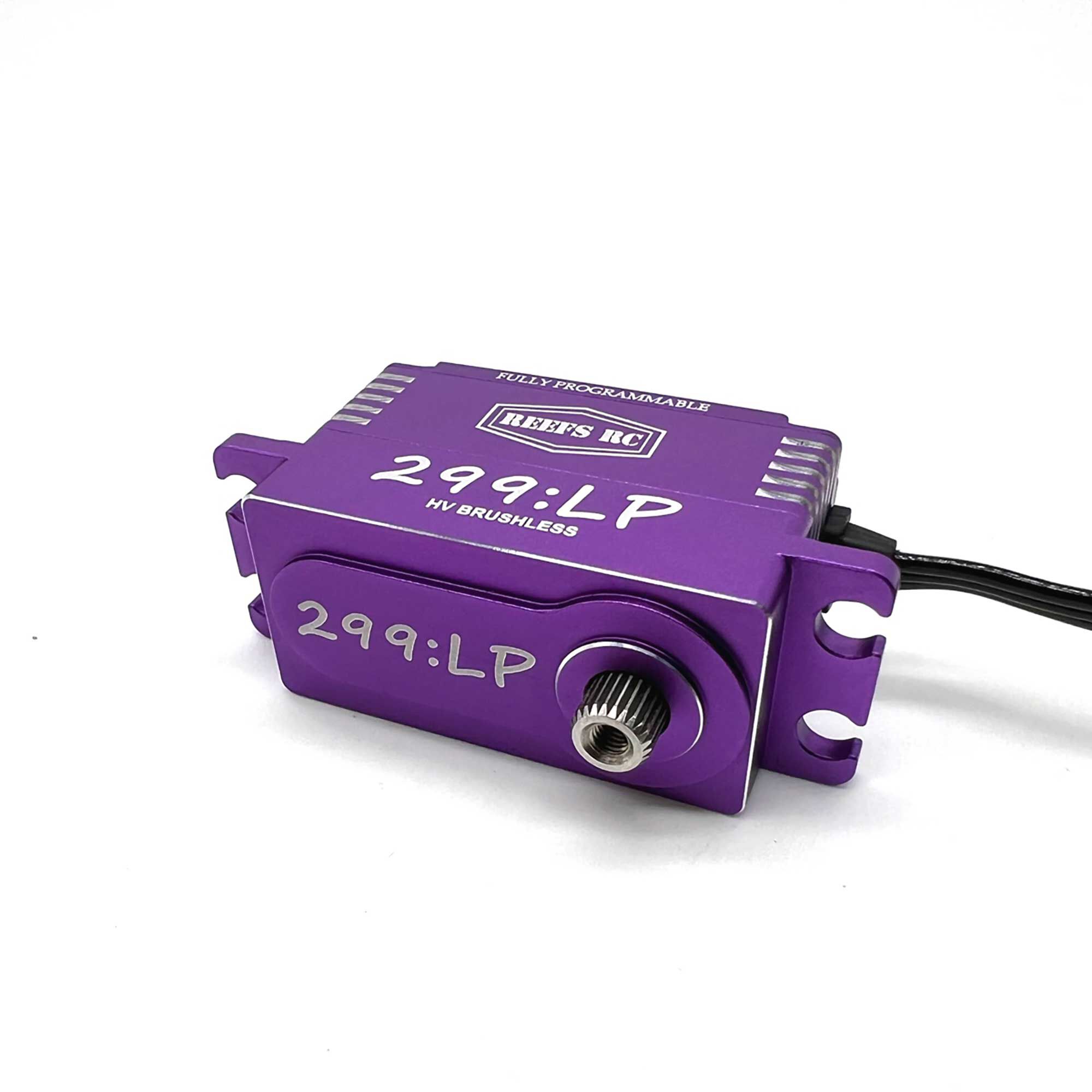 REEFS RC 299:LP Low Profile Digital Metal Gear Waterproof Programmable Servo, Purple