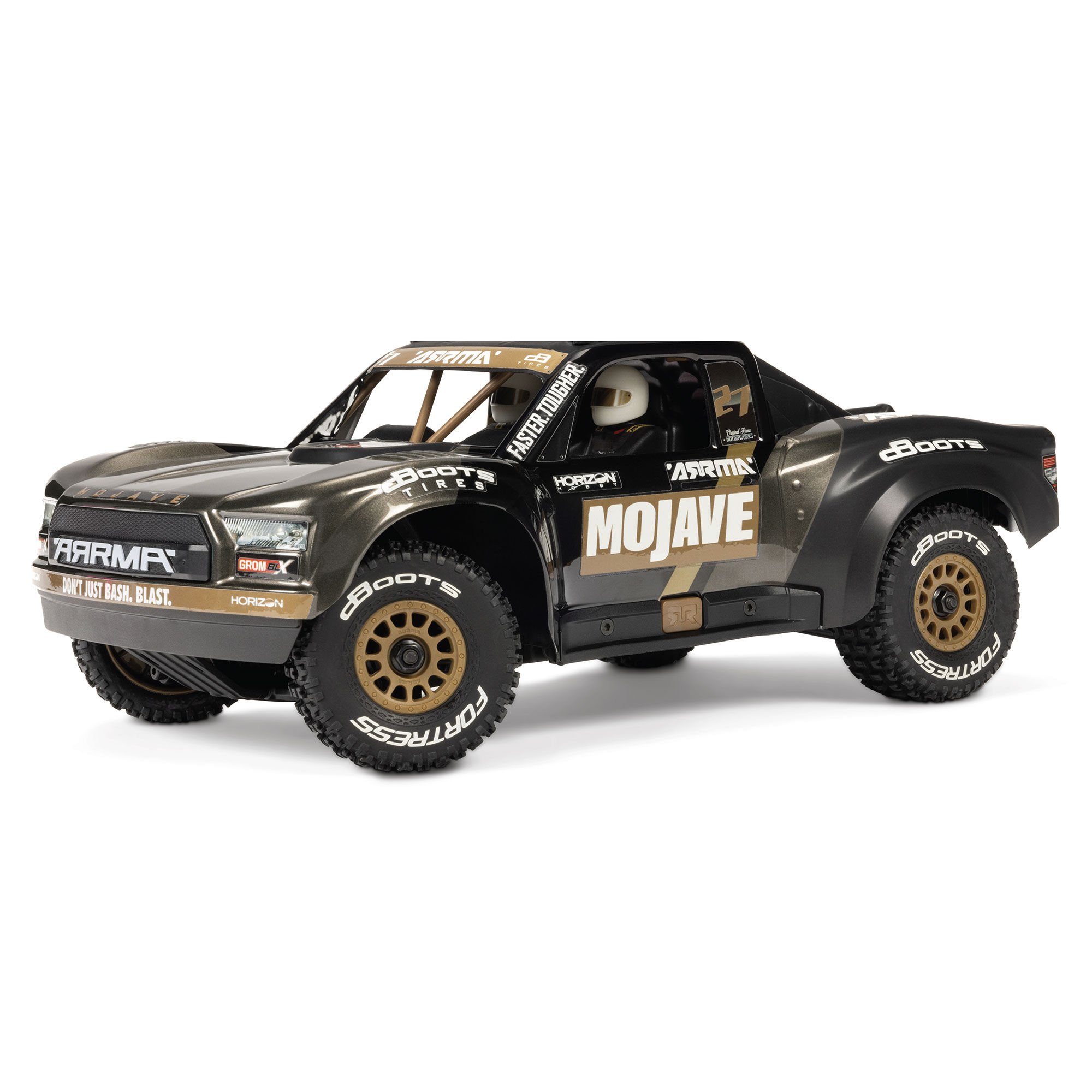 ARRMA 1/16 MOJAVE GROM 223S DSC 4X4 RTR Brushless Desert Truck, Black