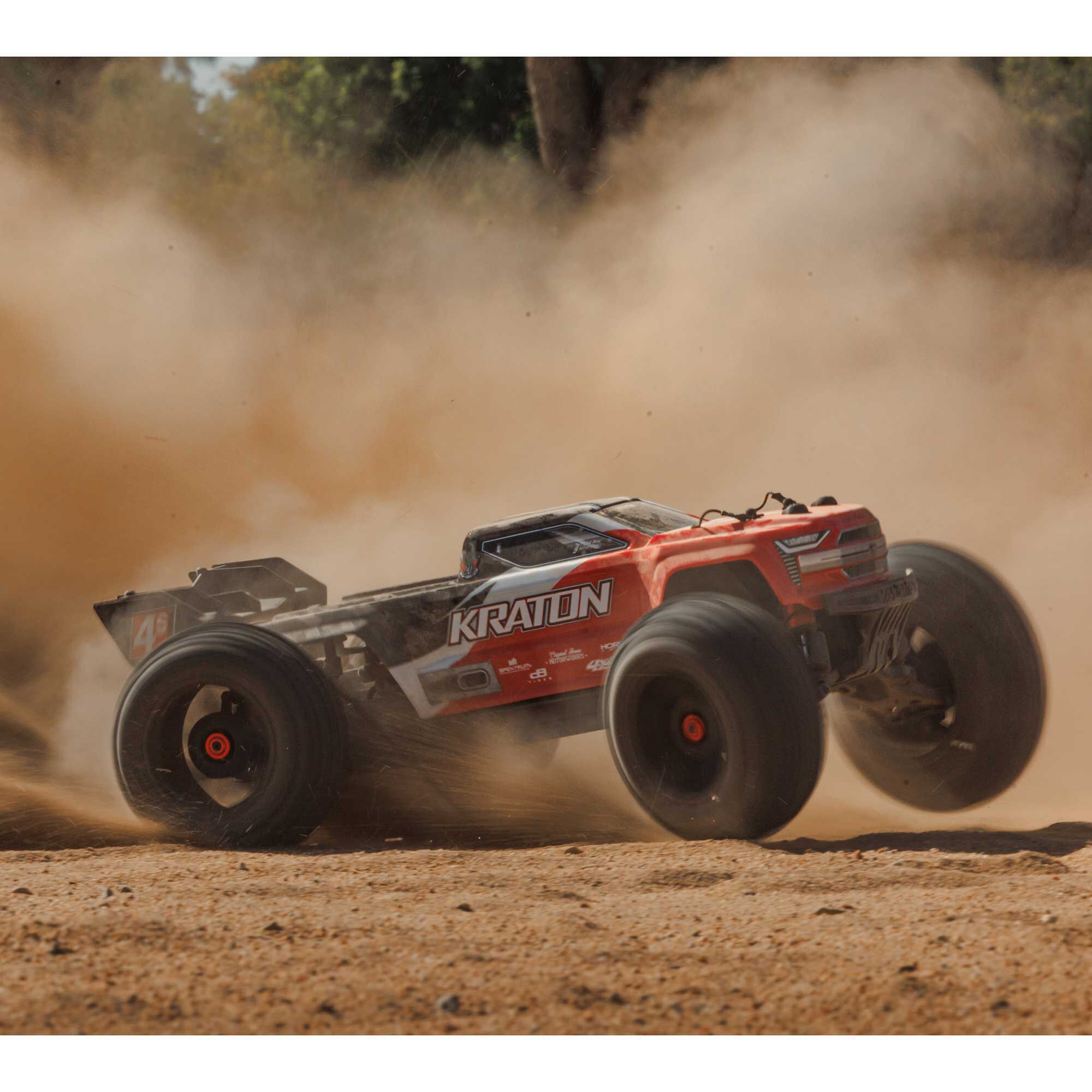 ARRMA 1/10 KRATON 4S 4X4 RTR Brushless Speed Truck, Red
