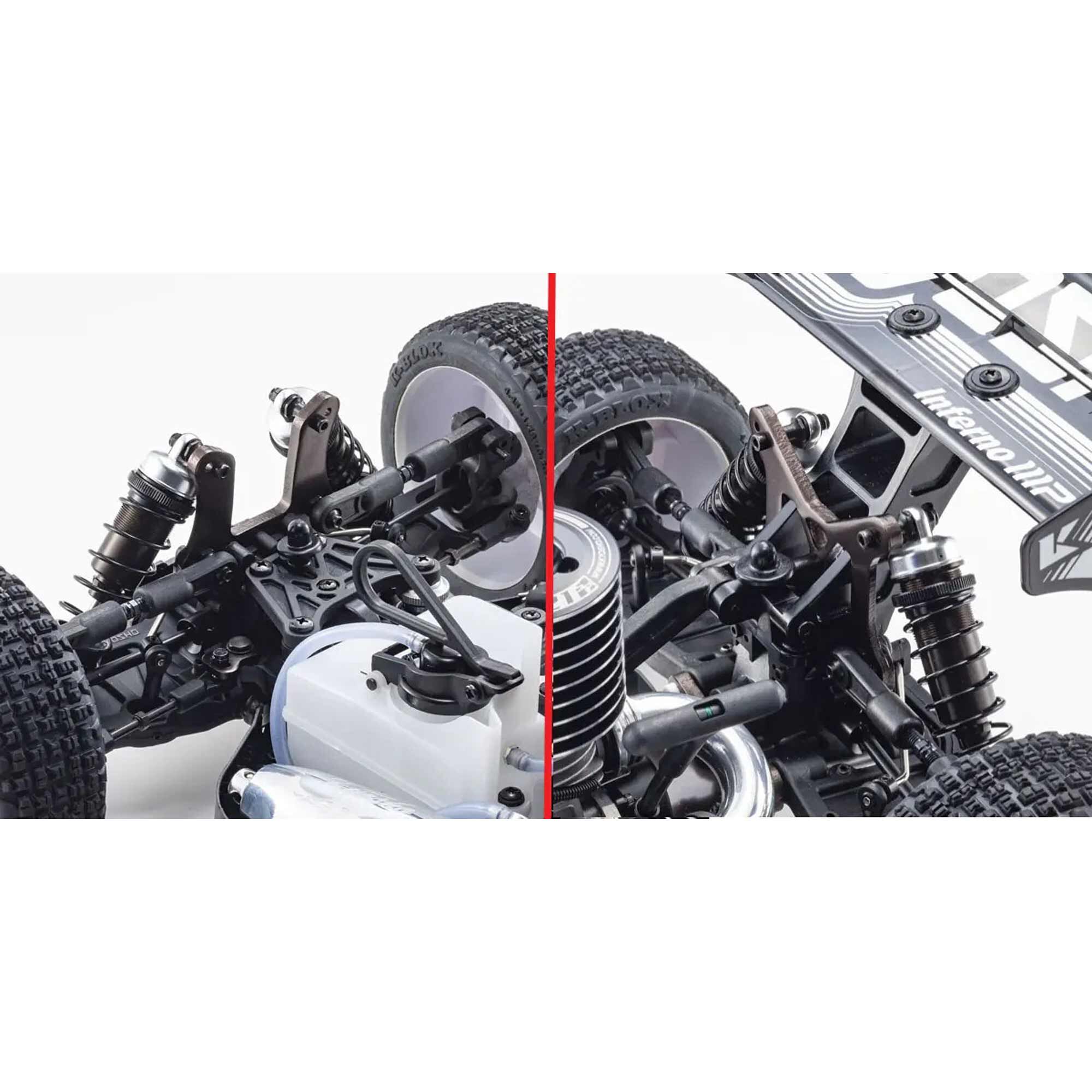 Kyosho 1/8 INFERNO MP10 4x4 Nitro Buggy RTR, Red