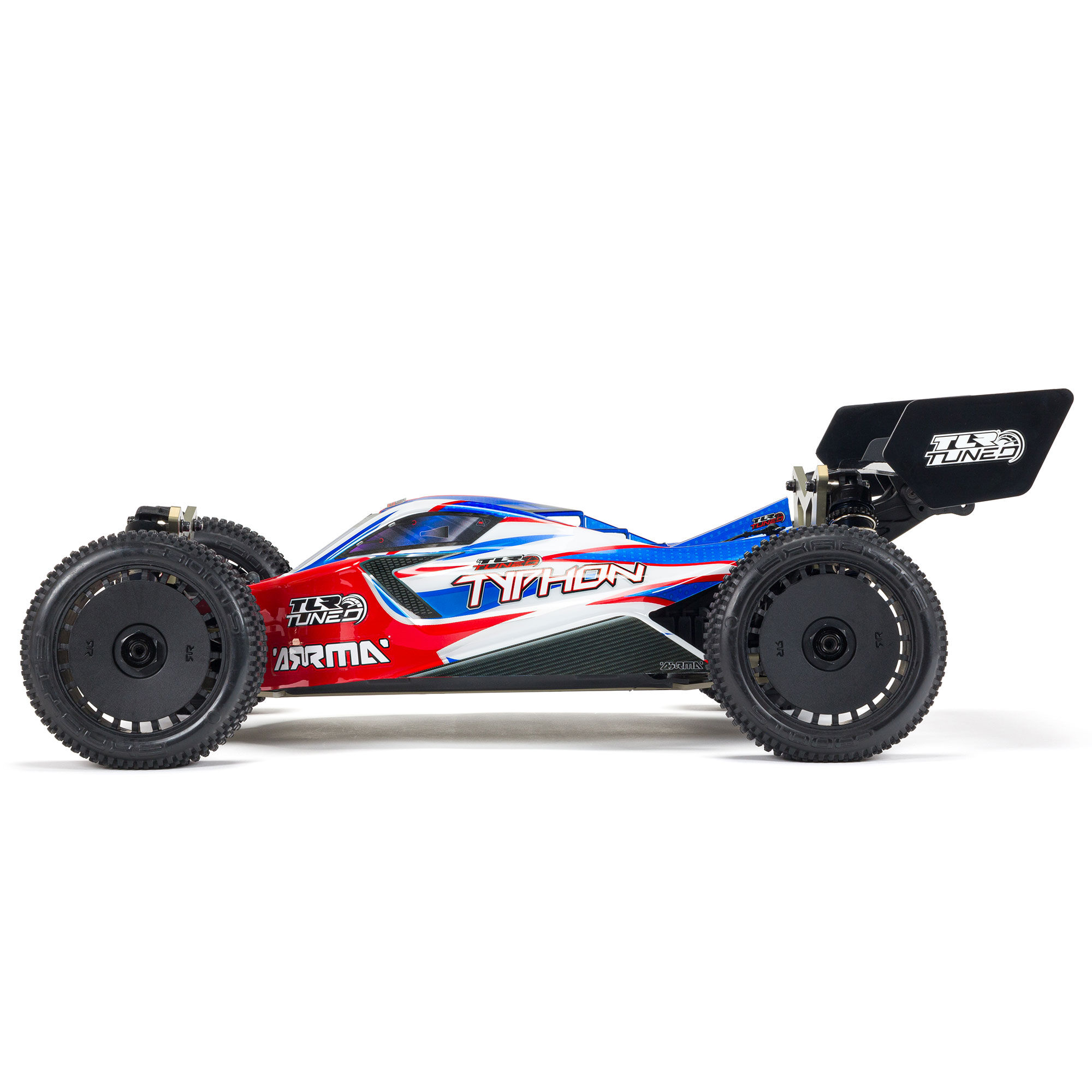 ARRMA 1/8 TYPHON 6S TLR Tuned 4X4 RTR Brushless Buggy, Red/Blue