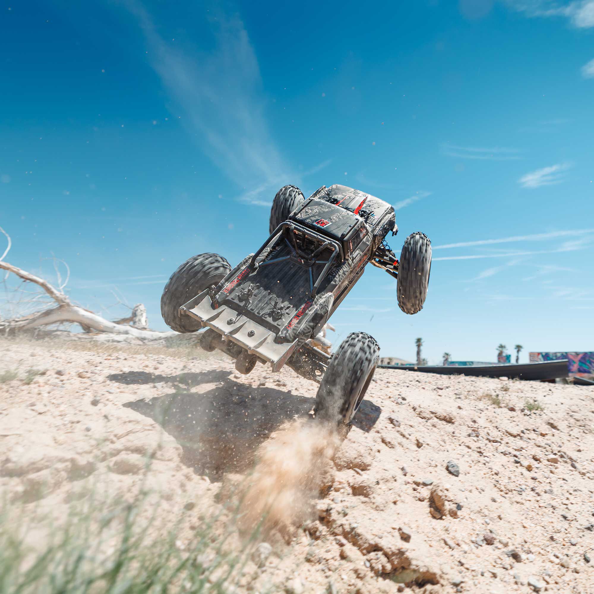 ARRMA 1/5 OUTCAST 8S EXB AVC 4X4 RTR Brushless Stunt Truck, Black