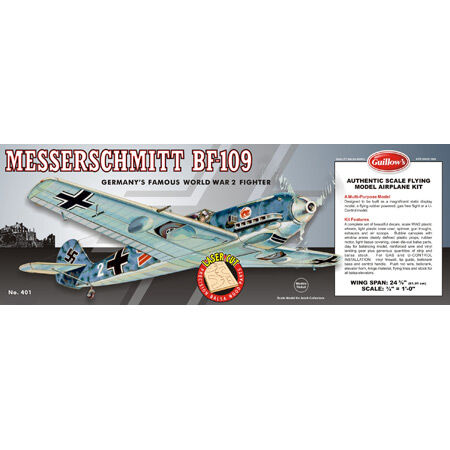 Guillow Messerschmitt BF-109 Laser Cut Kit, 24.5"