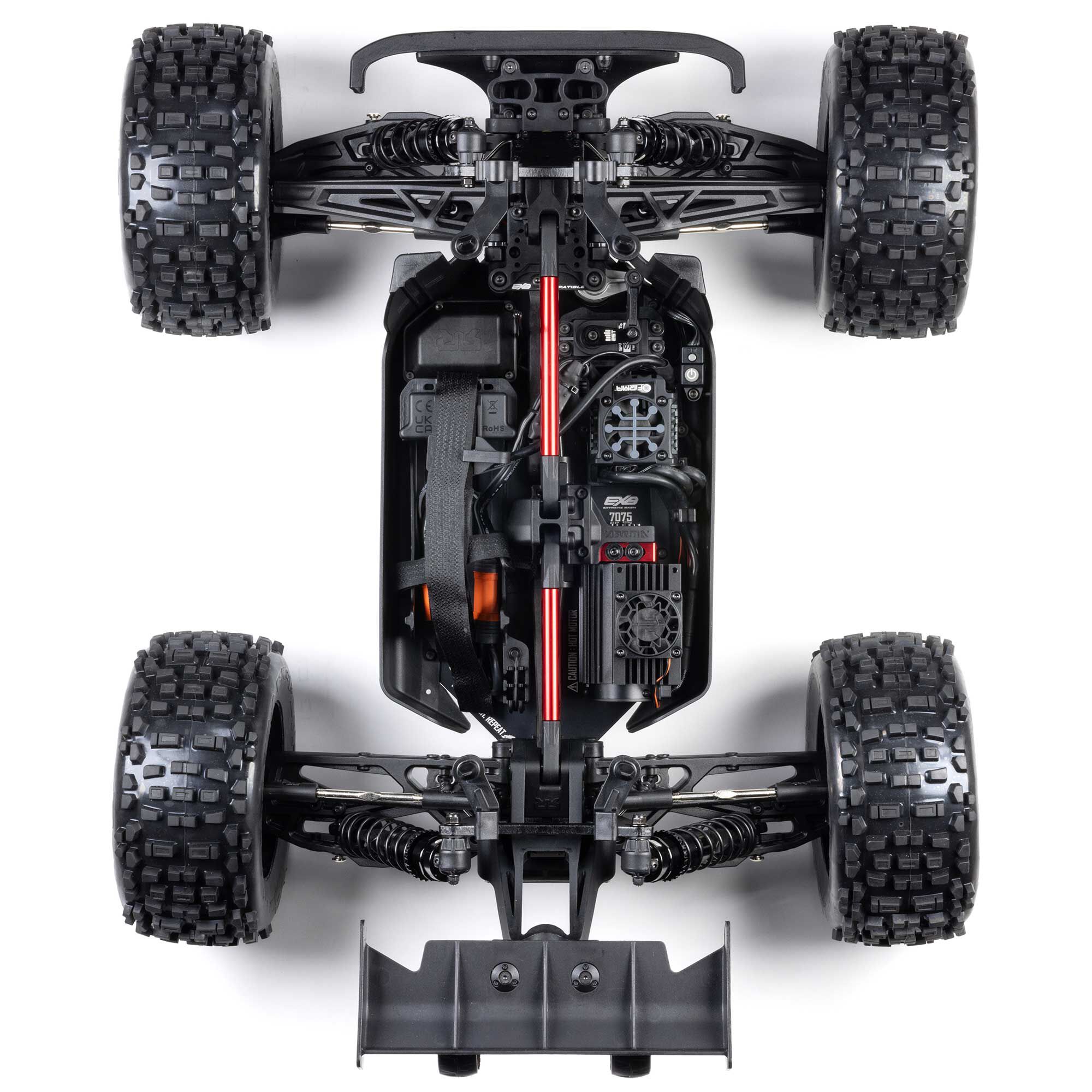 ARRMA 1/8 NOTORIOUS 6S 4X4 RTR Brushless Stunt Truck, Black