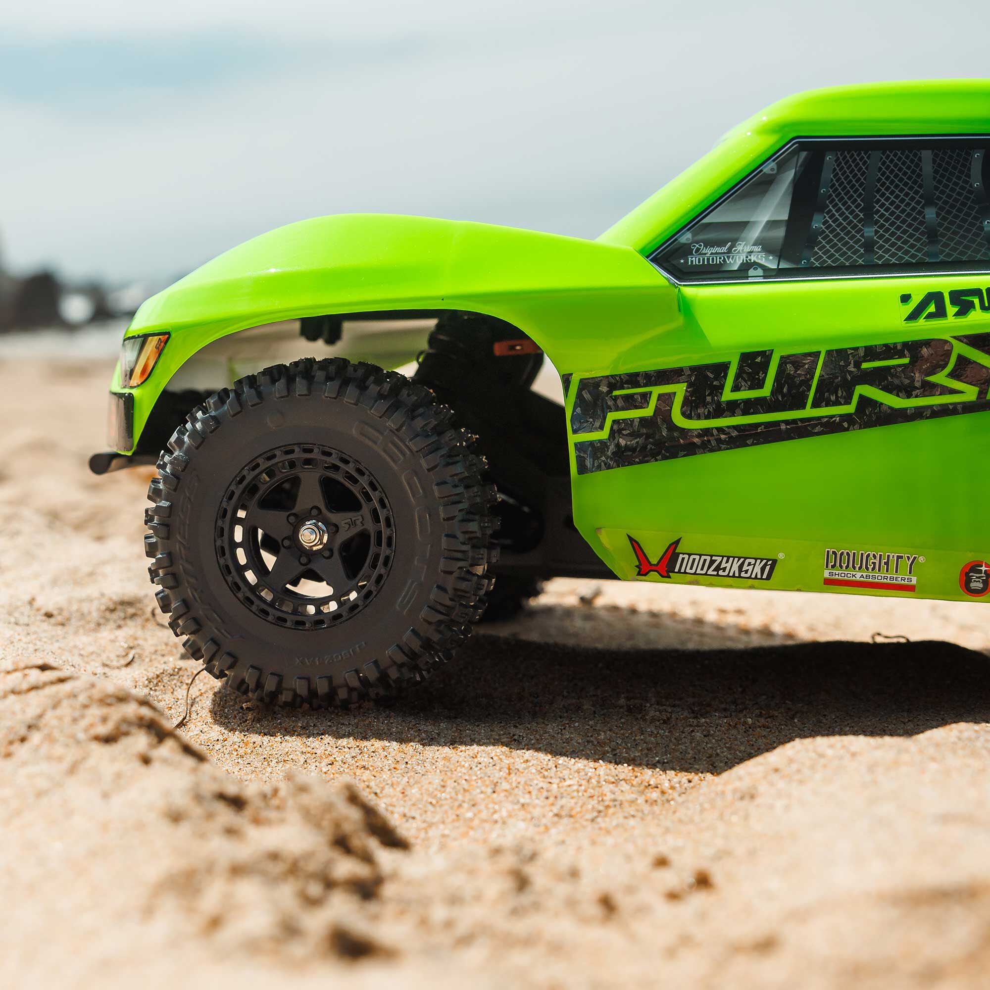 ARRMA 1/10 FURY 2WD RTR Brushed Short Course Truck, Green