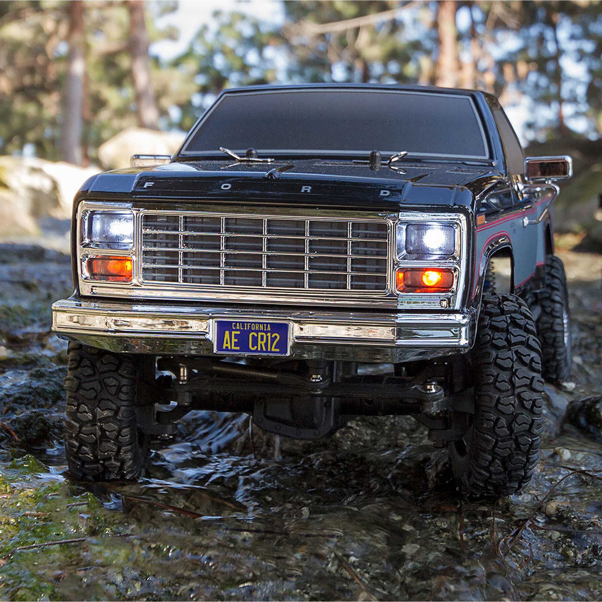 Team Associated 1/12 CR12 Ford F-150 Pick-Up 4WD Brushed RTR, Black