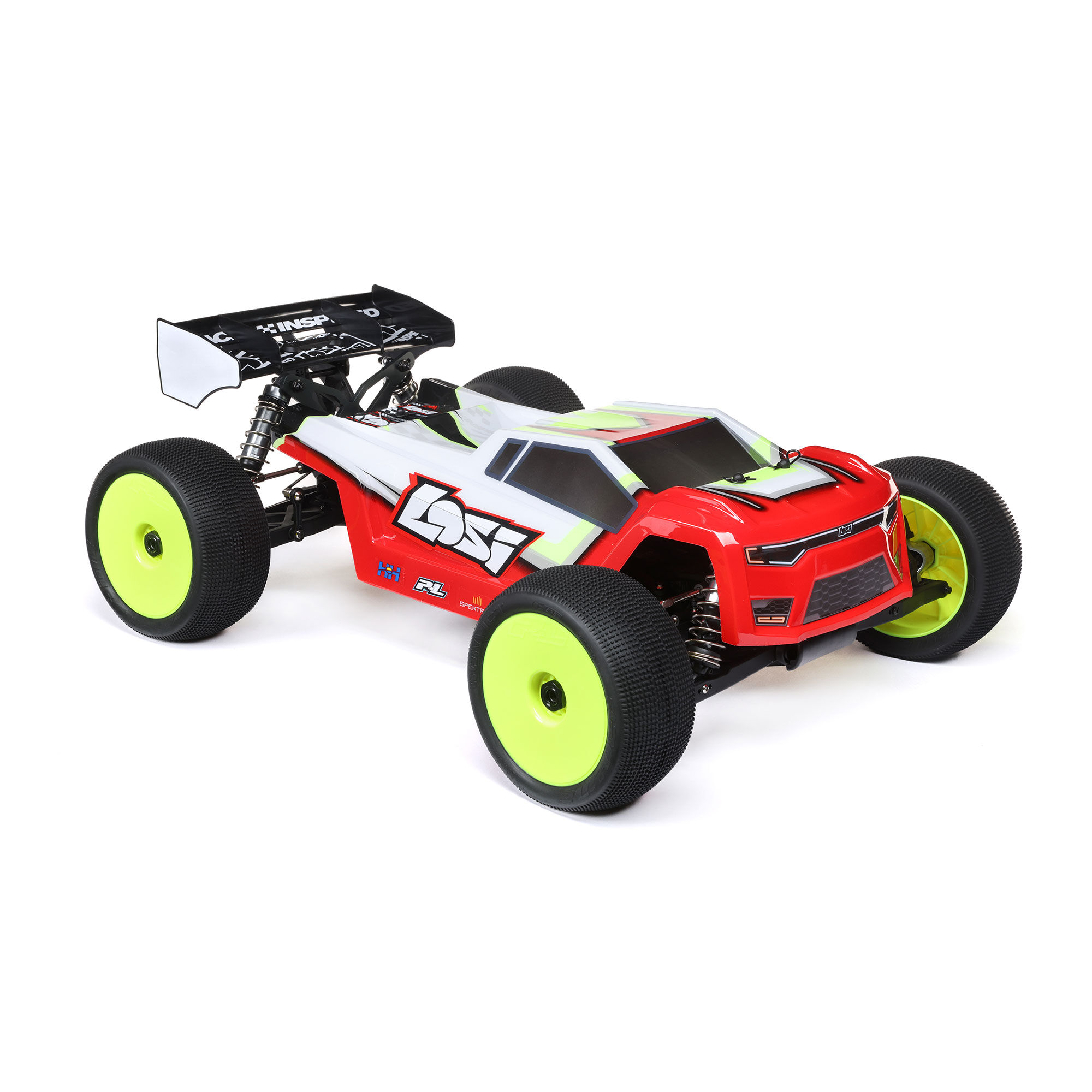Losi 1/8 8IGHT-XTE 4S 4X4 RTR Brushless Race Truggy, Clear