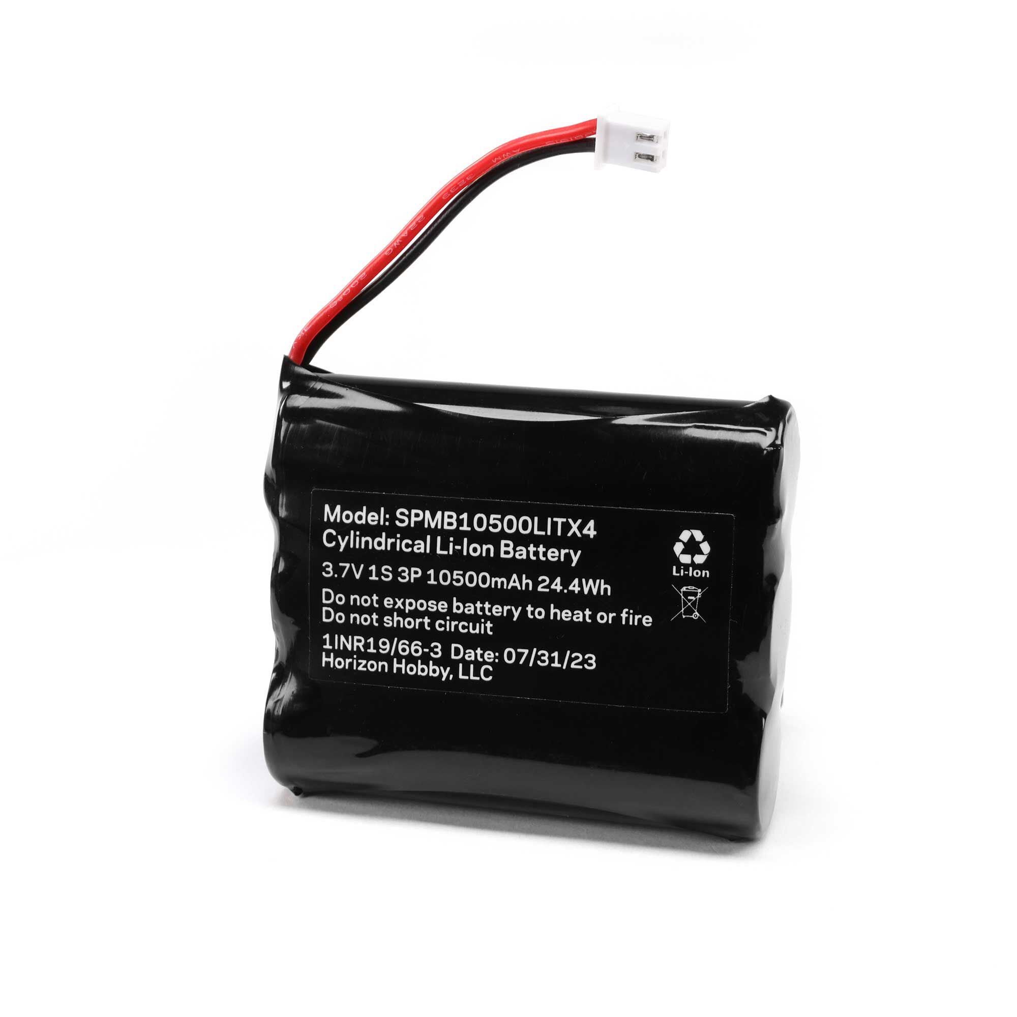 Spektrum 3.7V 10500mAh 1S LiPo Transmitter Battery: iX14+