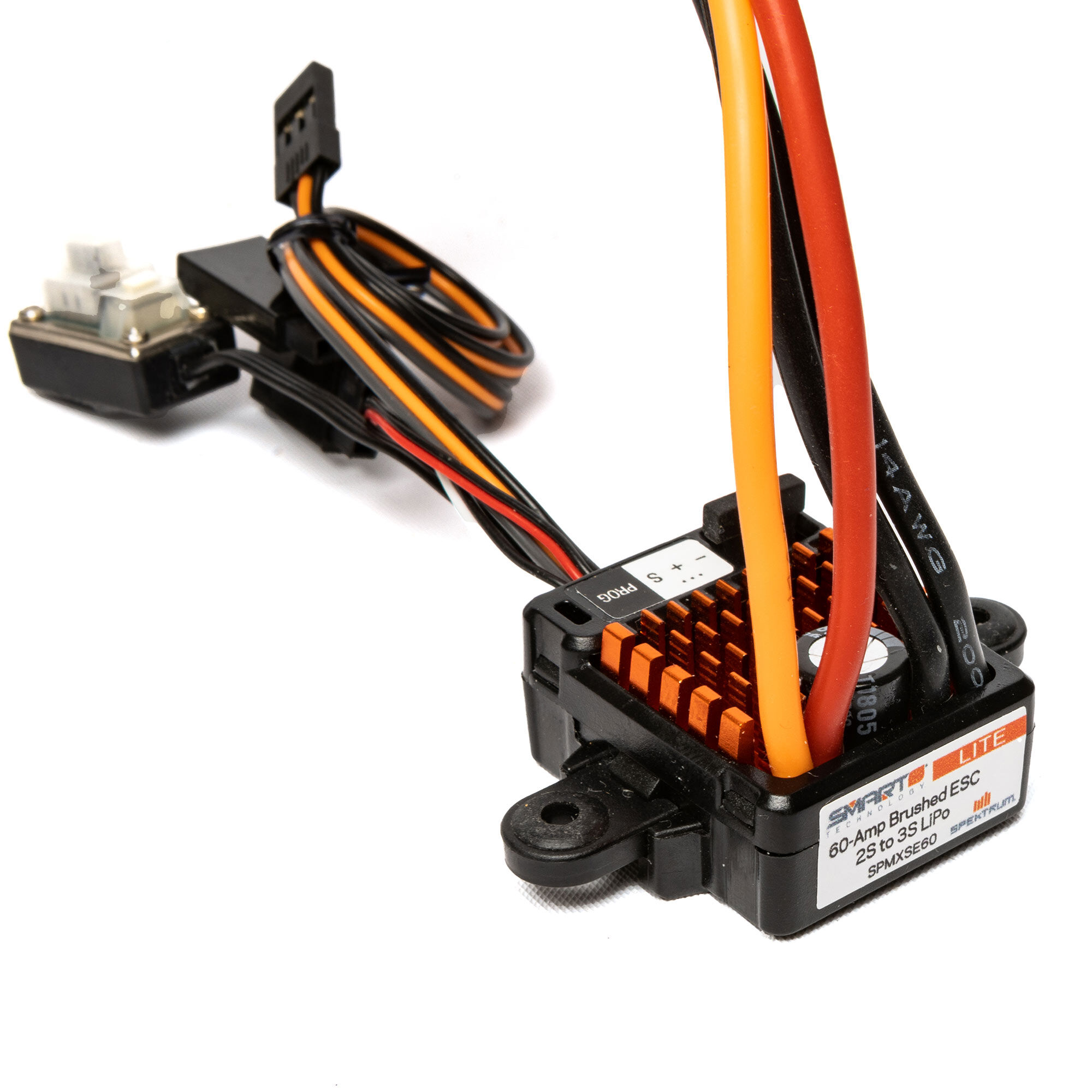 Spektrum Accessories Firma 60A Lite Brushed Smart ESC, 2S-3S: IC3