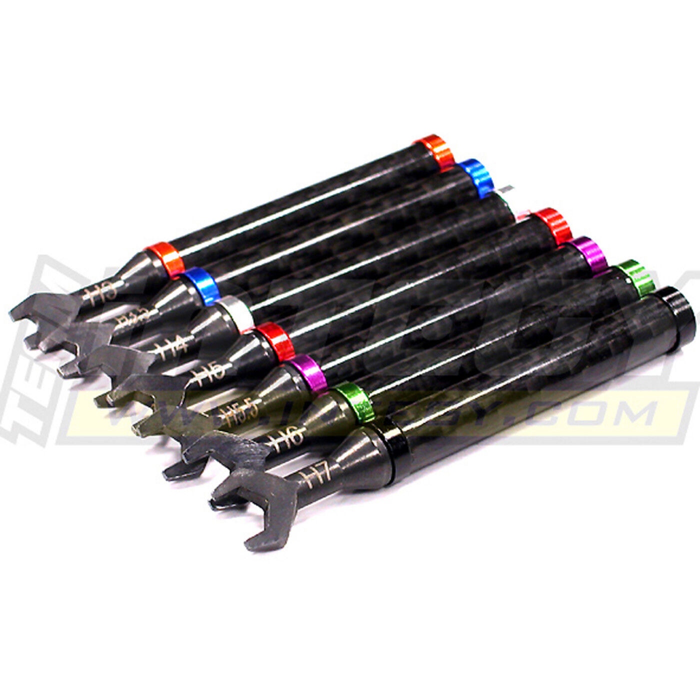 Integy CF 7pc Universal Turnbuckle Wrench Set