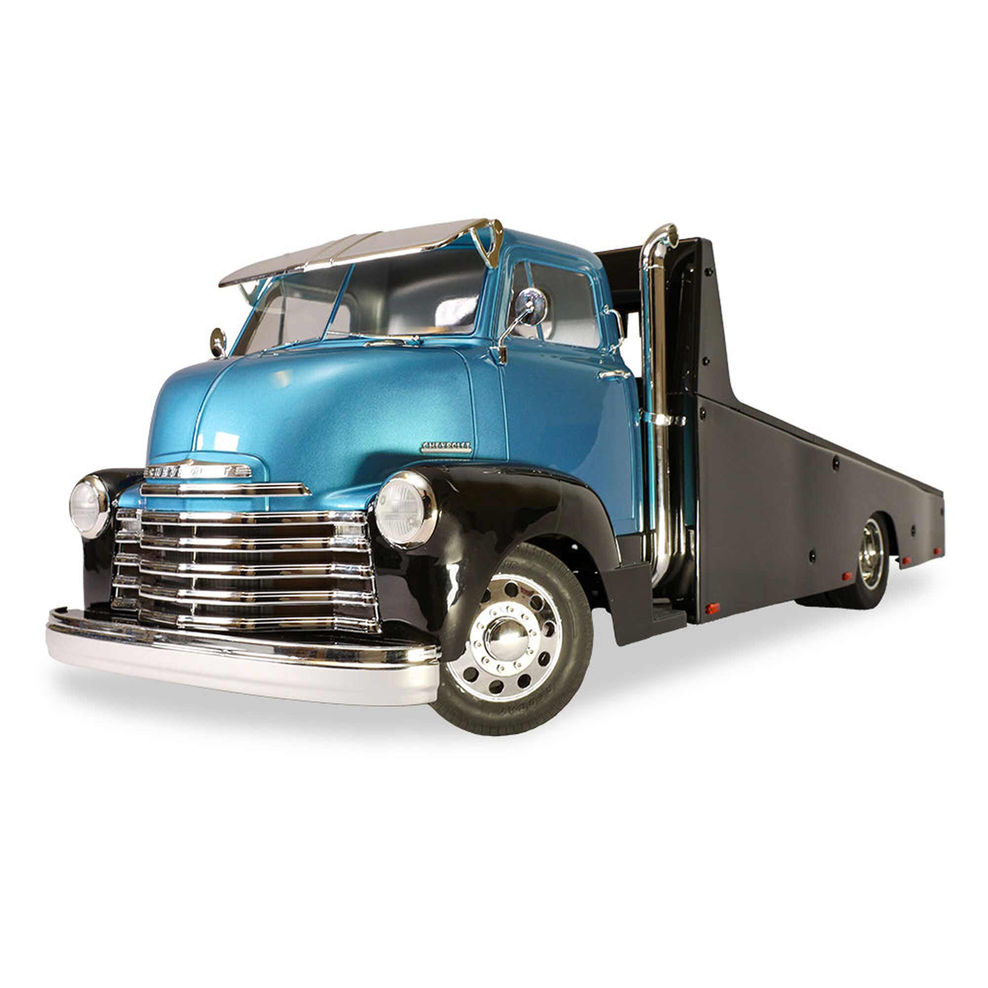 Redcat Racing 1/10 Custom 1953 Chevrolet Cab Over Engine Hauler RTR, Metallic Blue