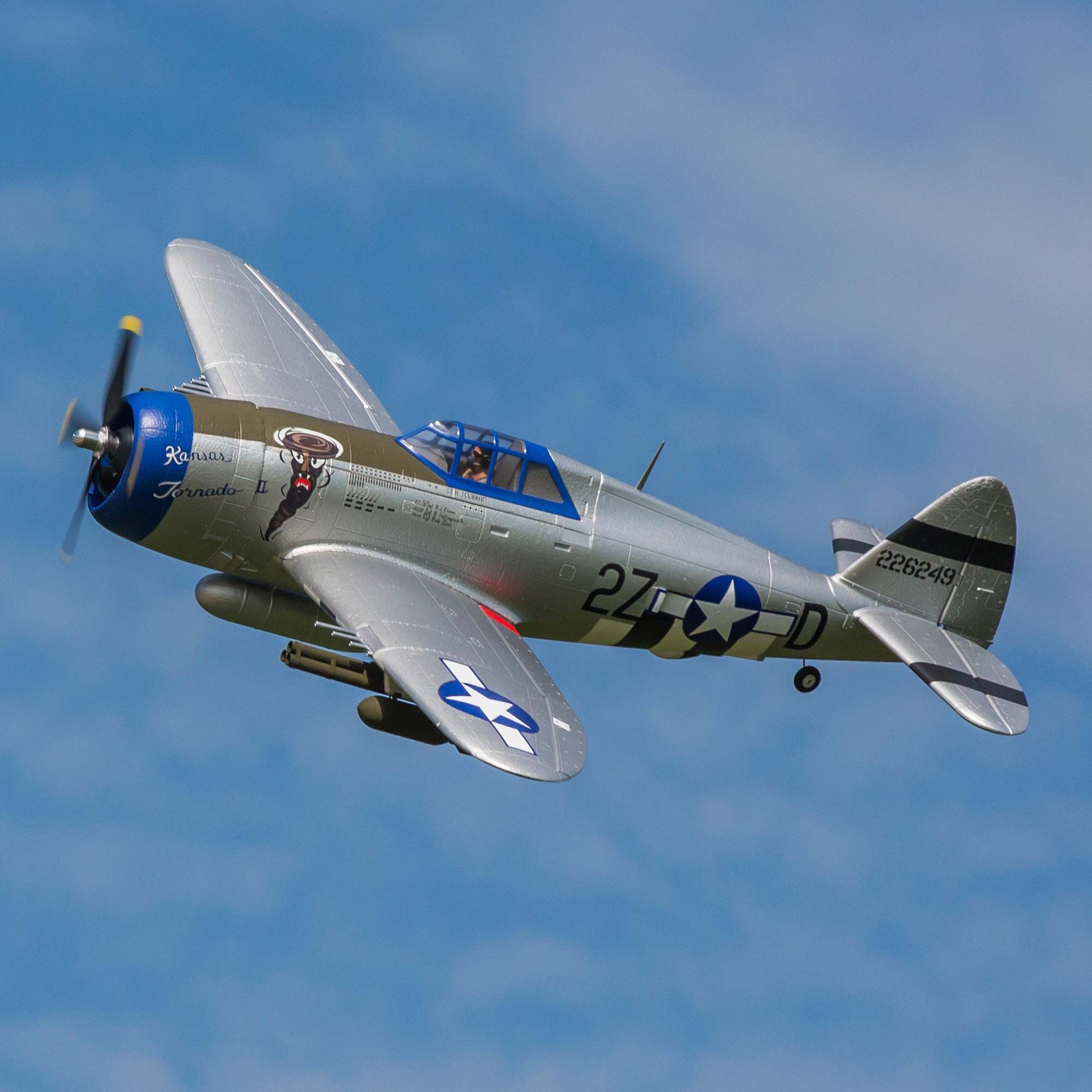 E-flite P-47 Razorback 1.2m BNF Basic with AS3X & SAFE Select