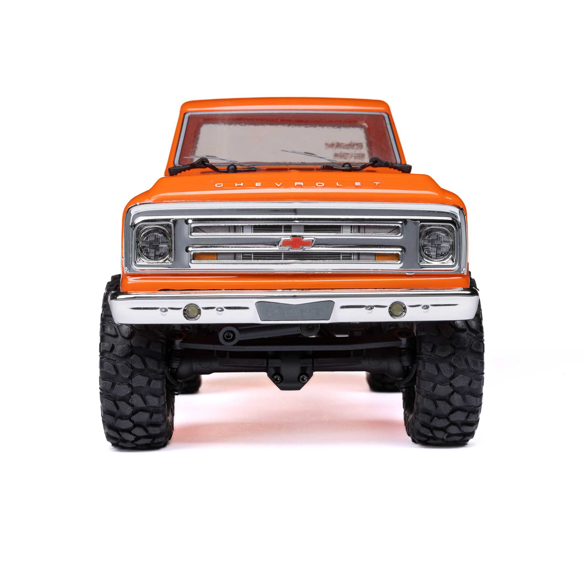 Axial 1/24 SCX24 1967 Chevrolet C10 4X4 RTR Brushed Rock Crawler (Battery & Charger Included), Orange