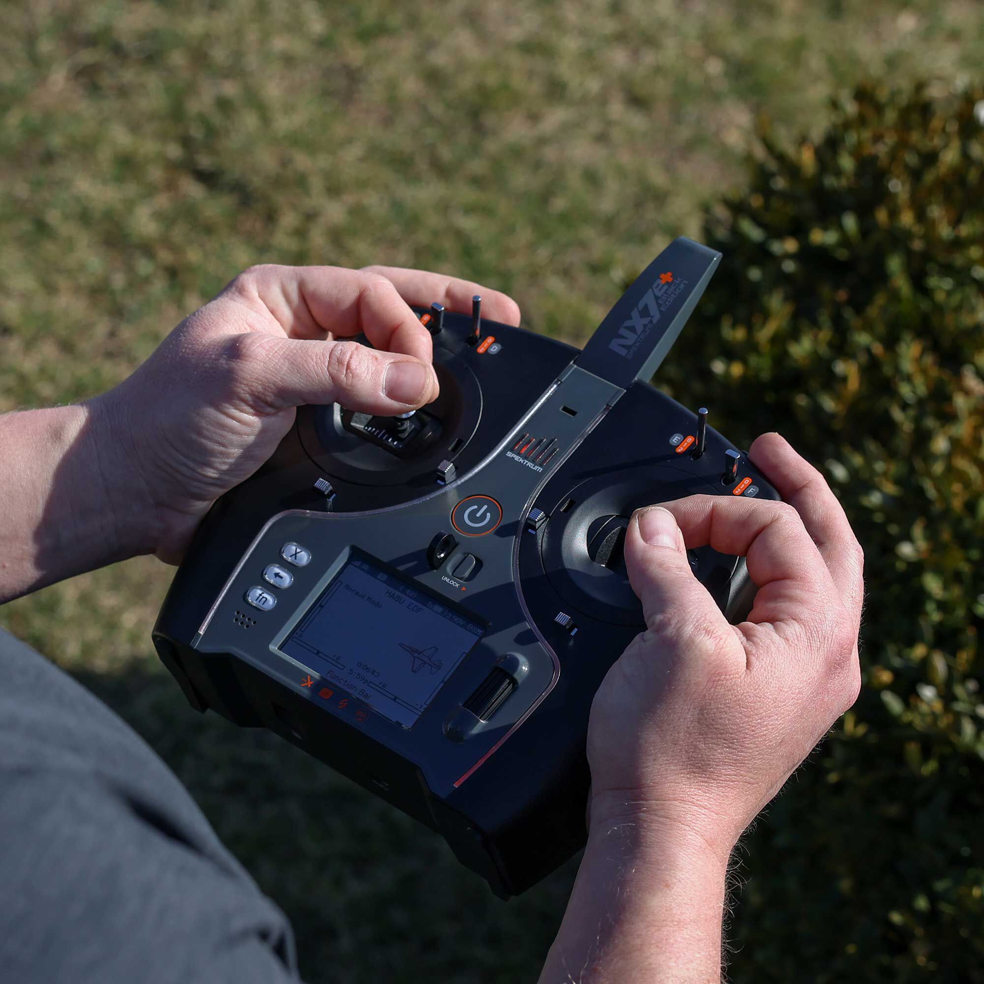 Spektrum NX7e+ 14-Channel DSMX Transmitter Only, Black Edition